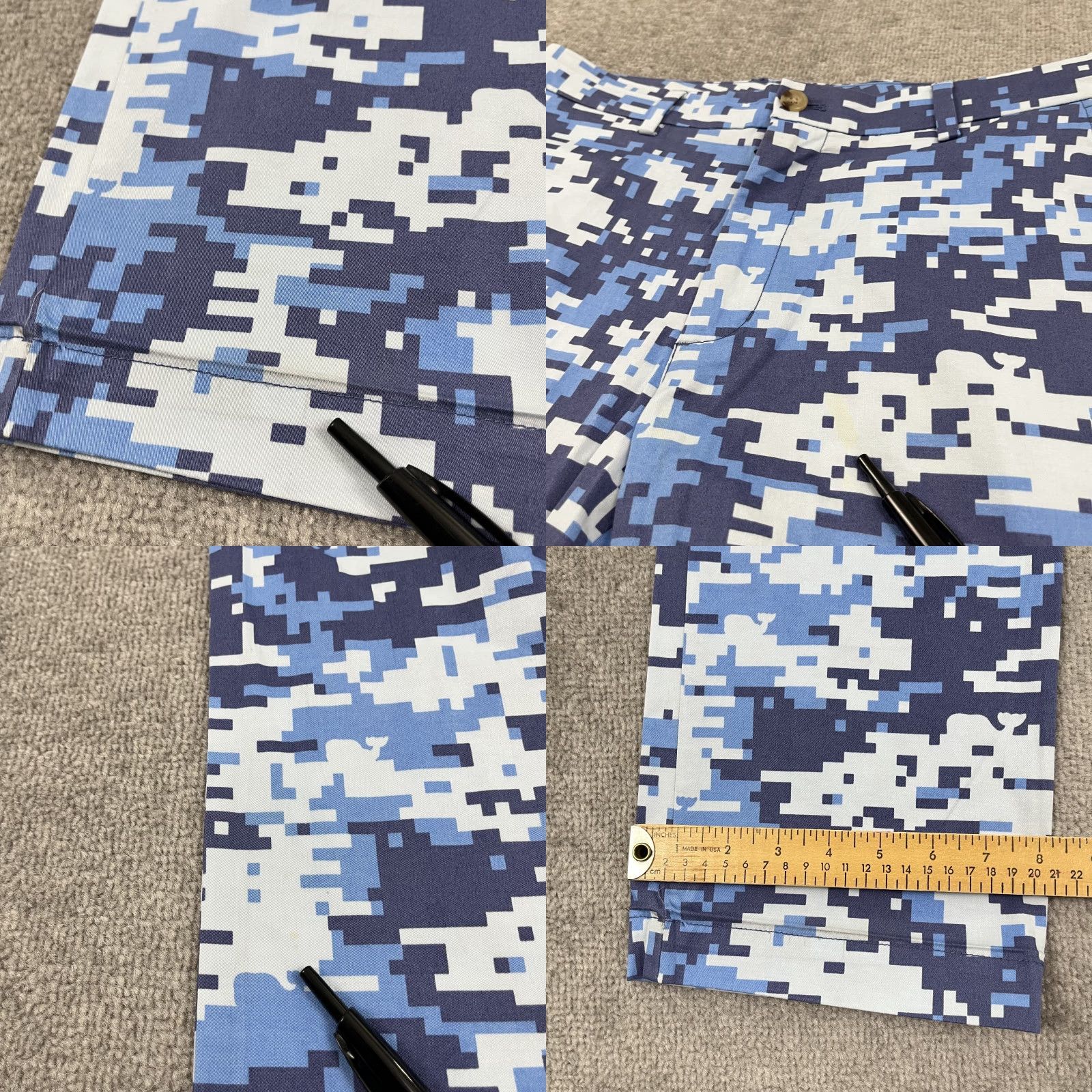 Vineyard Vines VINEYARD VINES Breaker Chino Pants Mens 34x32 Slim Fit Blue Digital Camo Print Classic Outdoor Preppy Size US 34 / EU 50 - 8 Thumbnail