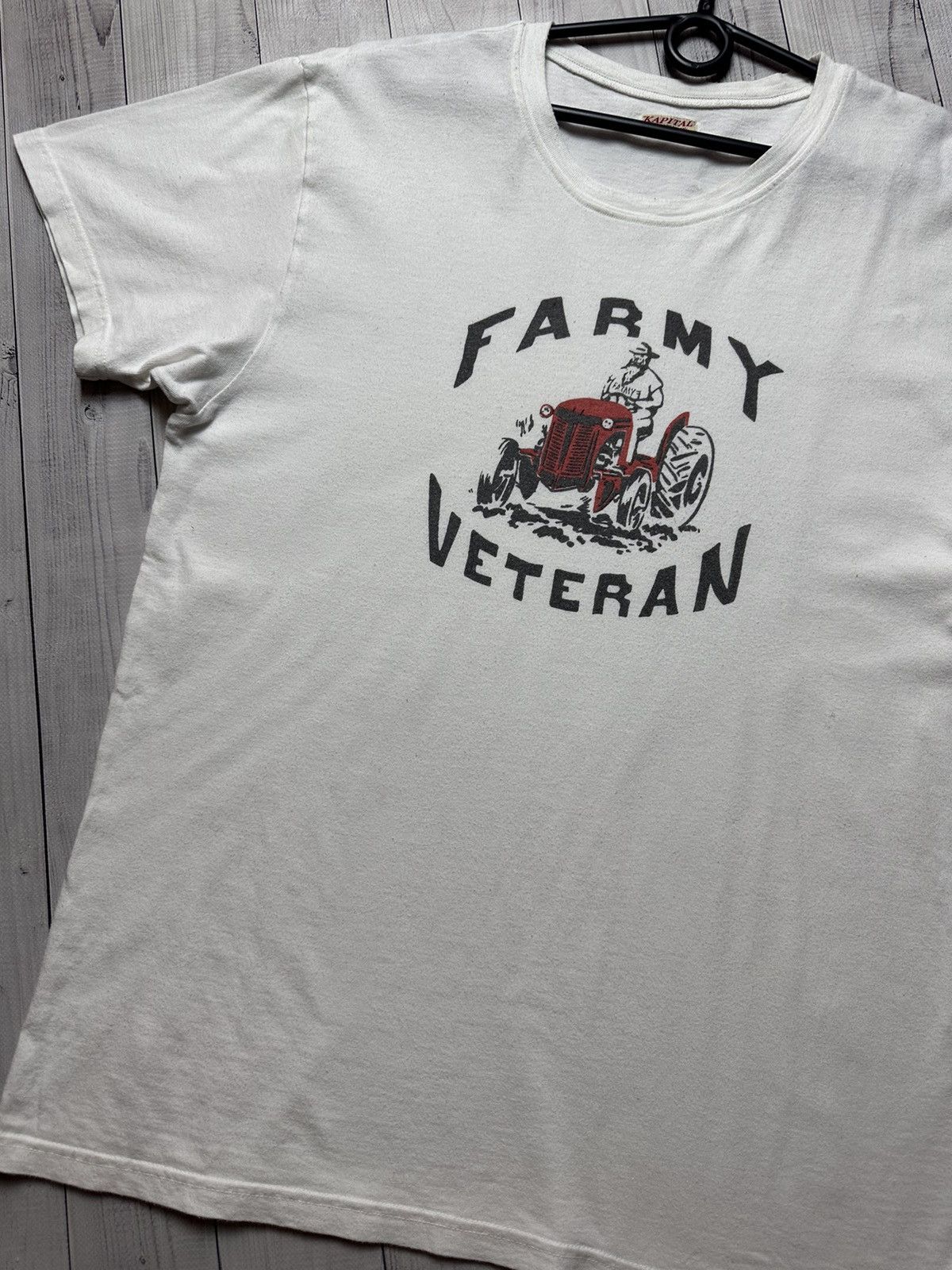 Japanese Brand × Kapital × Vintage Vintage Kapital Japanese tee logo Farmy Veteran size M Size US M / EU 48-50 / 2 - 2 Thumbnail