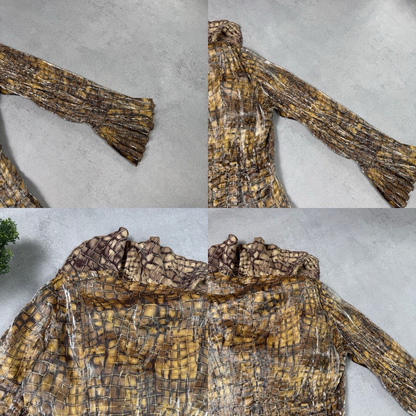 Vintage Vintage Alberto Makali Mini Dress Size S Animal Pattern Size S / US 4 / IT 40 - 23 Thumbnail