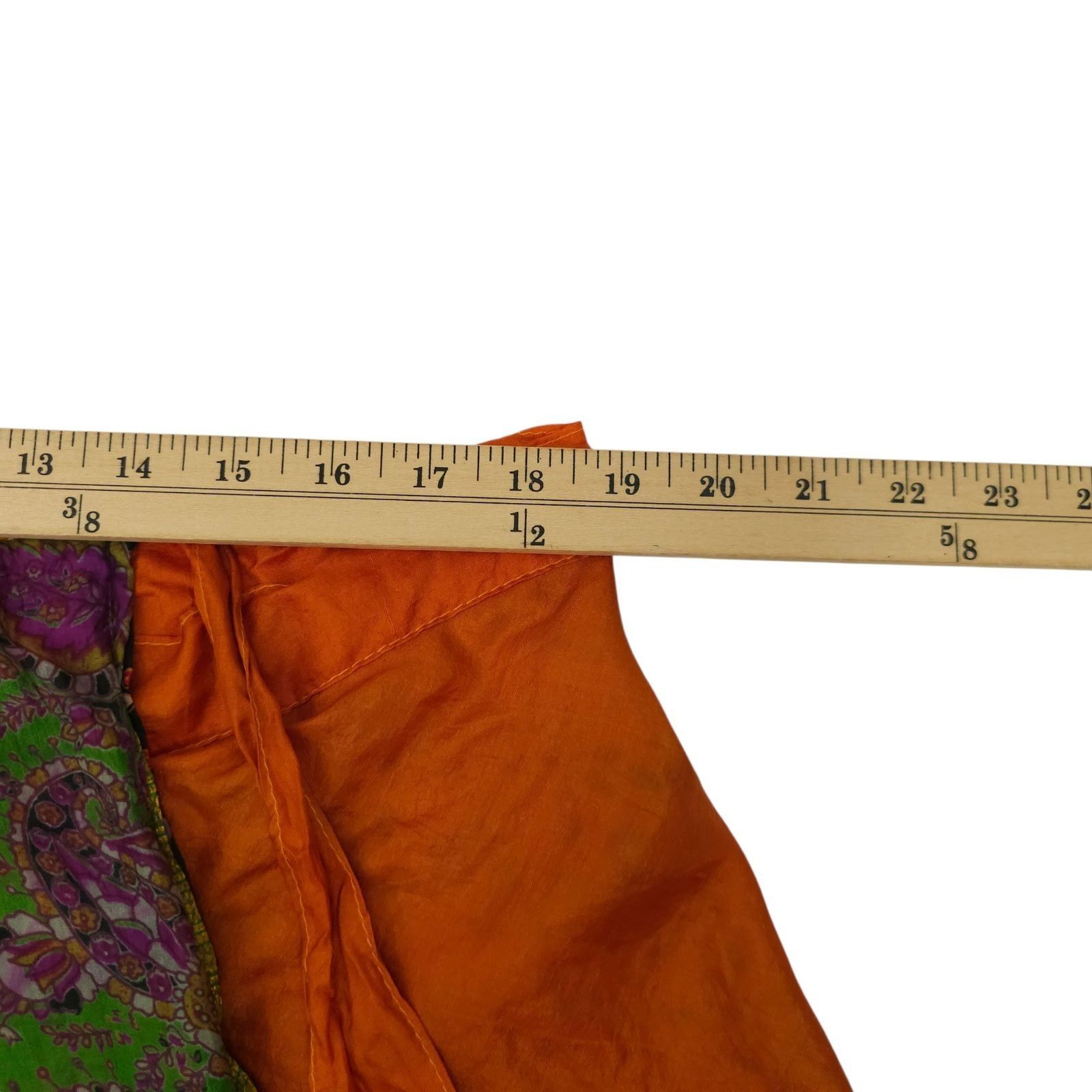 Other Kariza Vintage Wrap Skirt OSFM Silk Blend Boho Indie Fairy Size 24" / US 00 / IT 34 - 14 Thumbnail