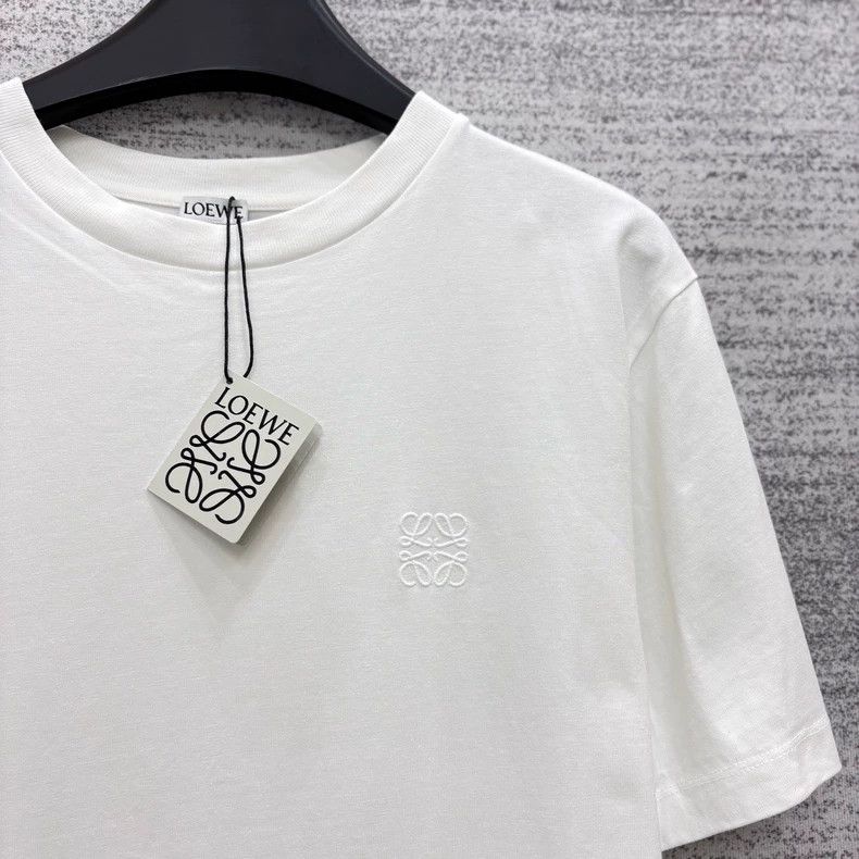 Loewe LOEWE White embroidered logo short sleeves Size XS / US 0-2 / IT 36-38 - 3 Thumbnail