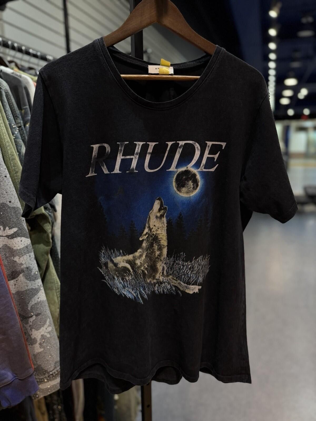 Rhude Rhude Tee Shirt Blue Wolf Logo 100% Authentic Size (Medium) Size US M / EU 48-50 / 2 - 4 Thumbnail