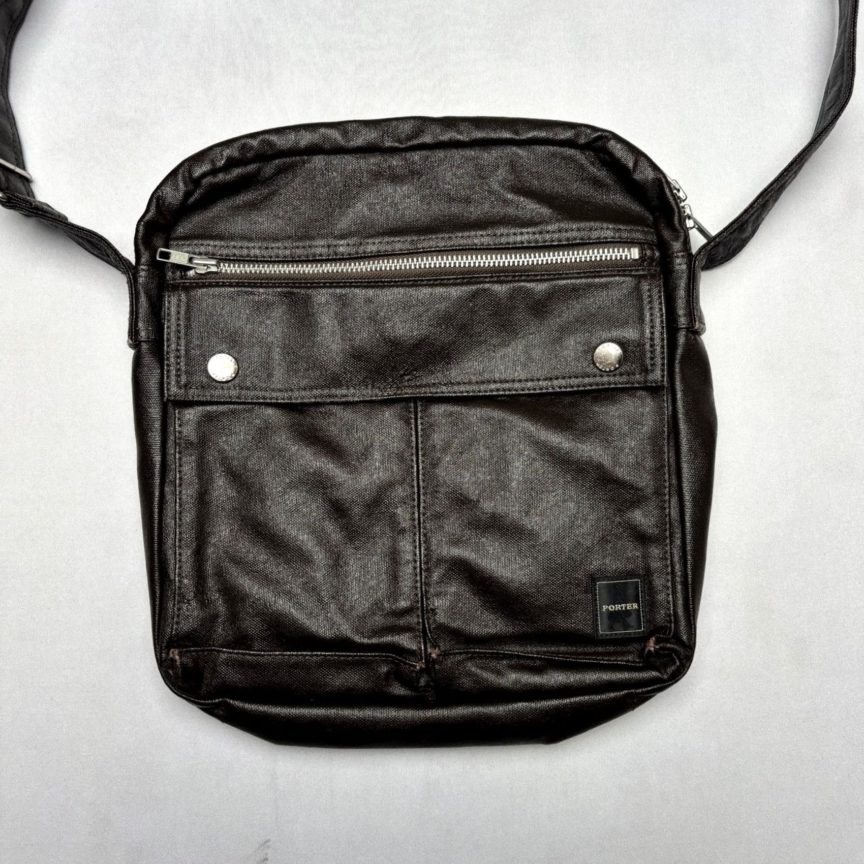 Rue Porter Porter Shoulder Bag Canvas Brown Mens Pocket International Yoshida Size ONE SIZE - 2 Thumbnail