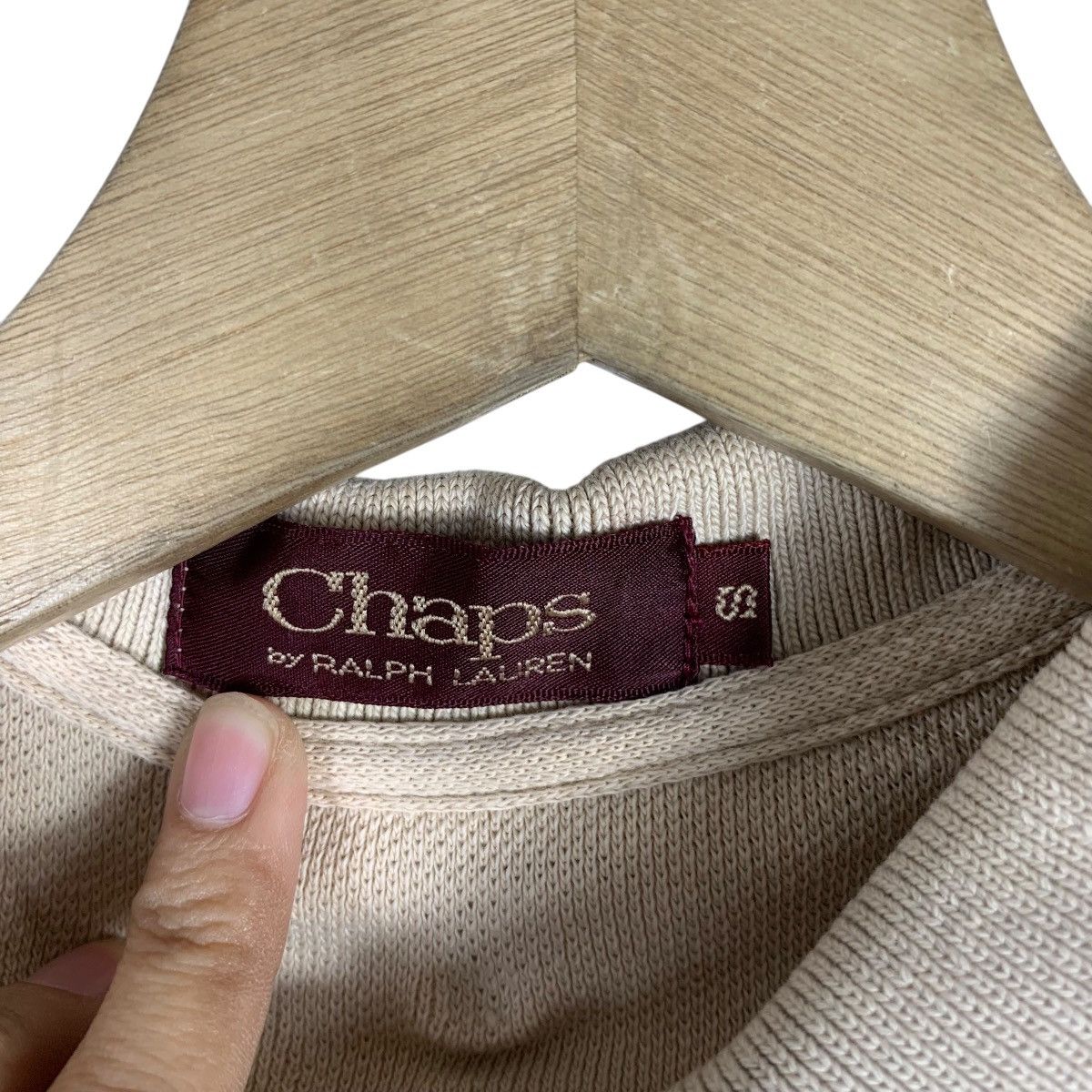 Chaps Ralph Lauren Vintage 90’ CHAPS RALPH LAUREN Brown Polo Tee Shirt Top Size S / US 4 / IT 40 - 6 Thumbnail
