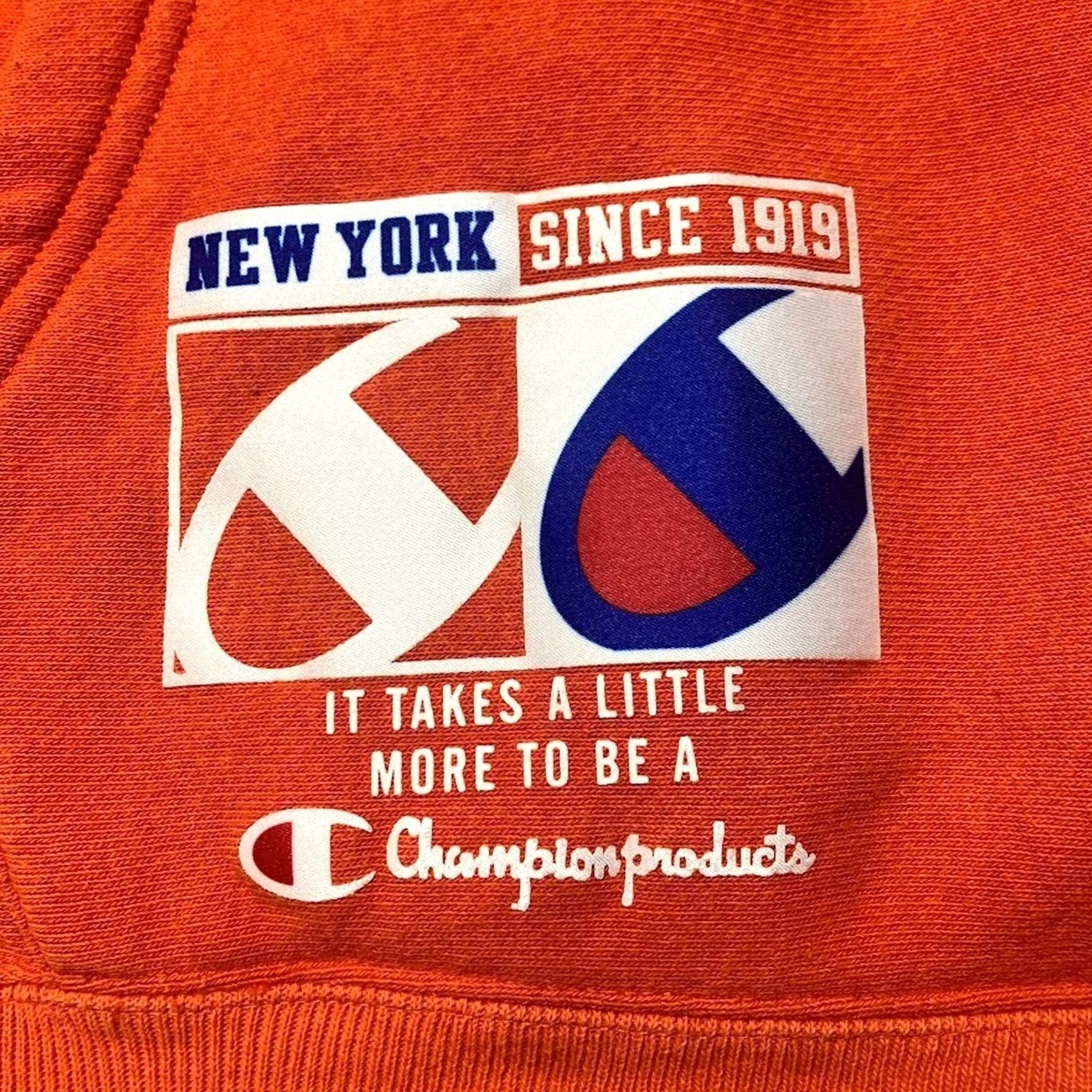 Champion Champion Orange Reverse Weave Sweatshirt Mens Size S Hoodie Embroidered Logo Size US S / EU 44-46 / 1 - 7 Thumbnail