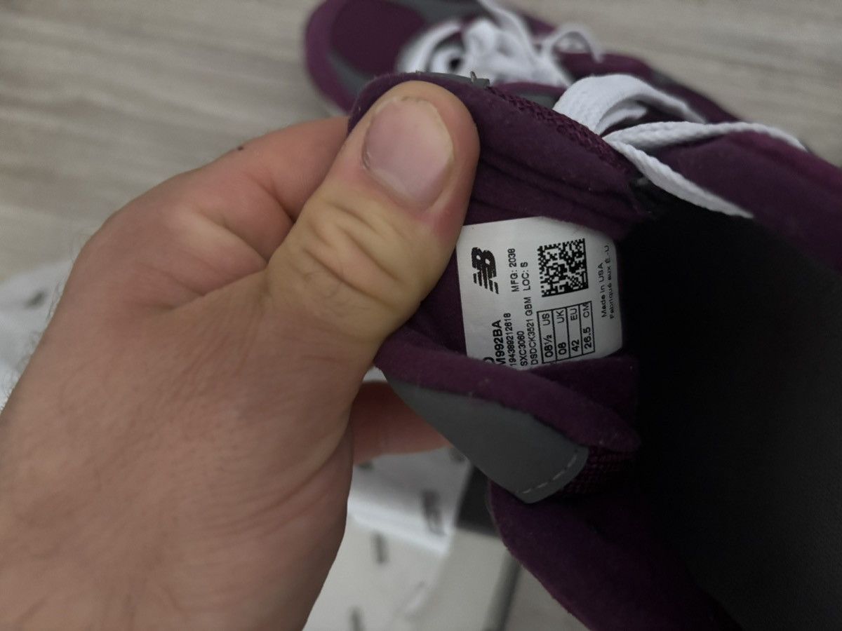 New Balance New bzlance 992 purple/grey Size US 8.5 / EU 41-42 - 4 Thumbnail