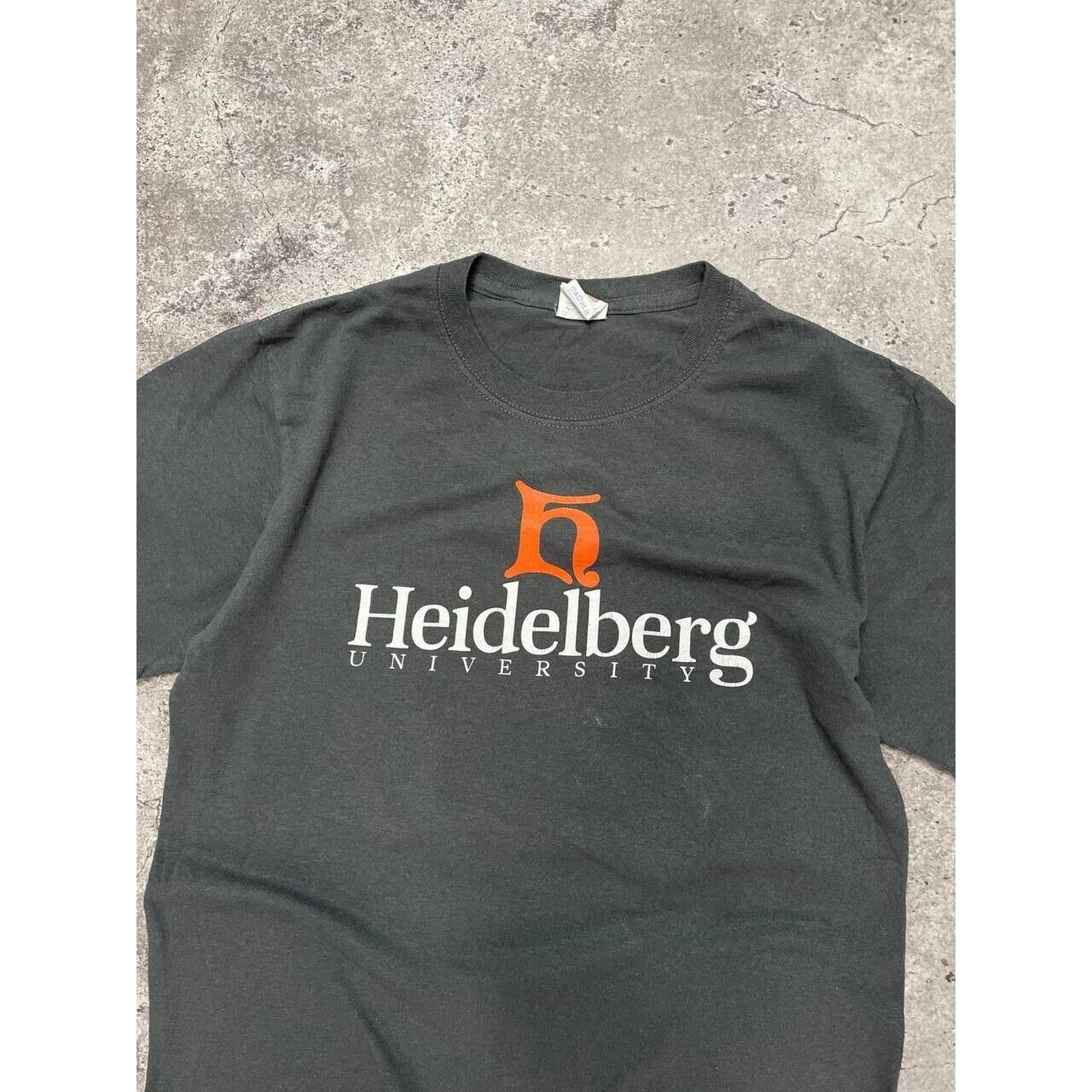 Jerzees × Vintage Vintage Heidelberg University T-Shirt Black S College Tee Size US S / EU 44-46 / 1 - 4 Thumbnail