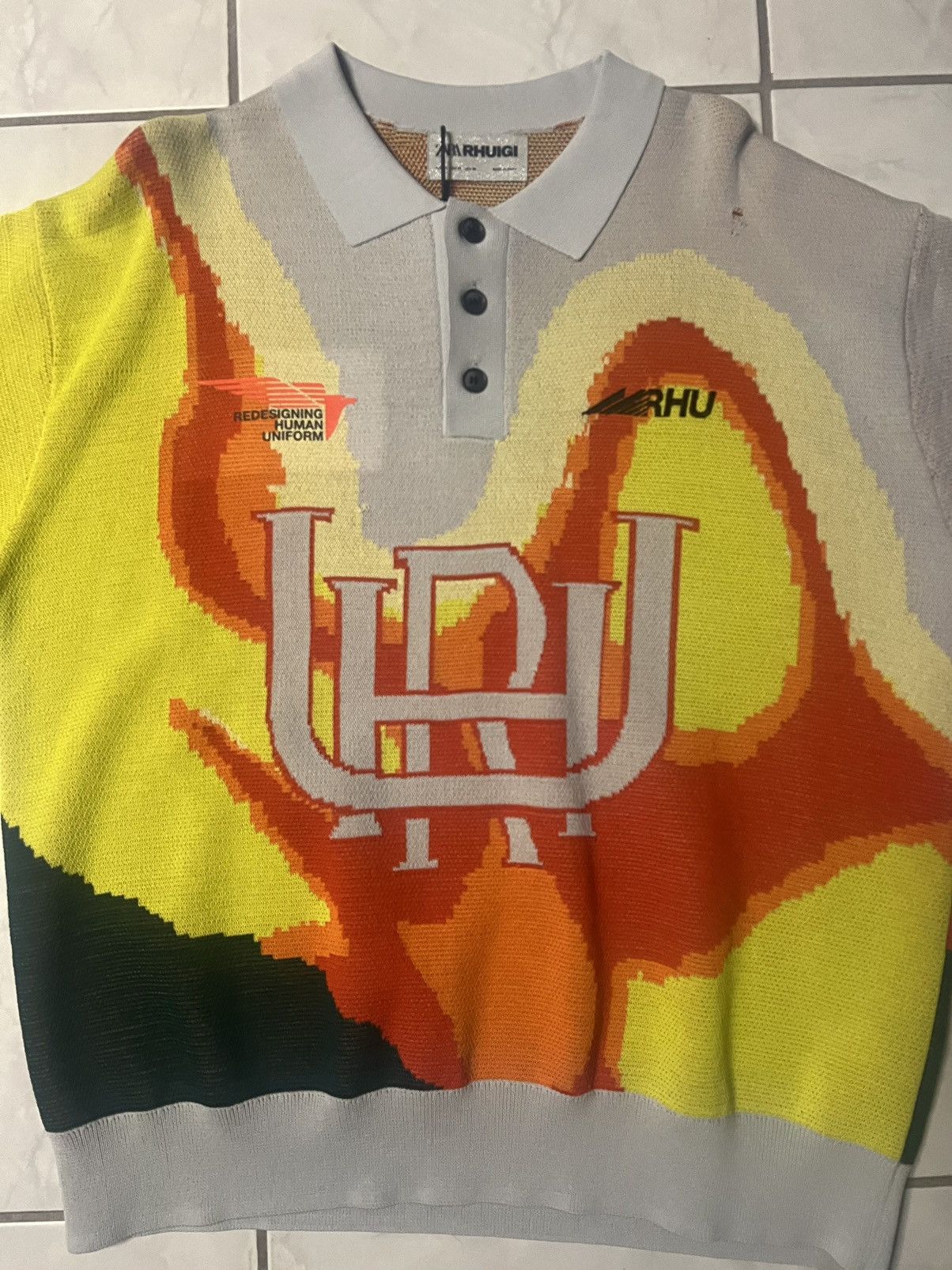 Rhude × Zara zara x ruigi “redesigning human uniform” knitted polo Size US XL / EU 56 / 4 - 4 Thumbnail