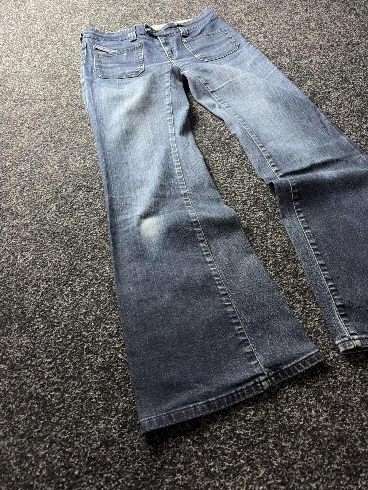 Diesel Luxury 00s Diesel FLUZI Flare Bootcut Jeans Y2K Denim Fade Size 30" / US 8 / IT 44 - 2 Thumbnail