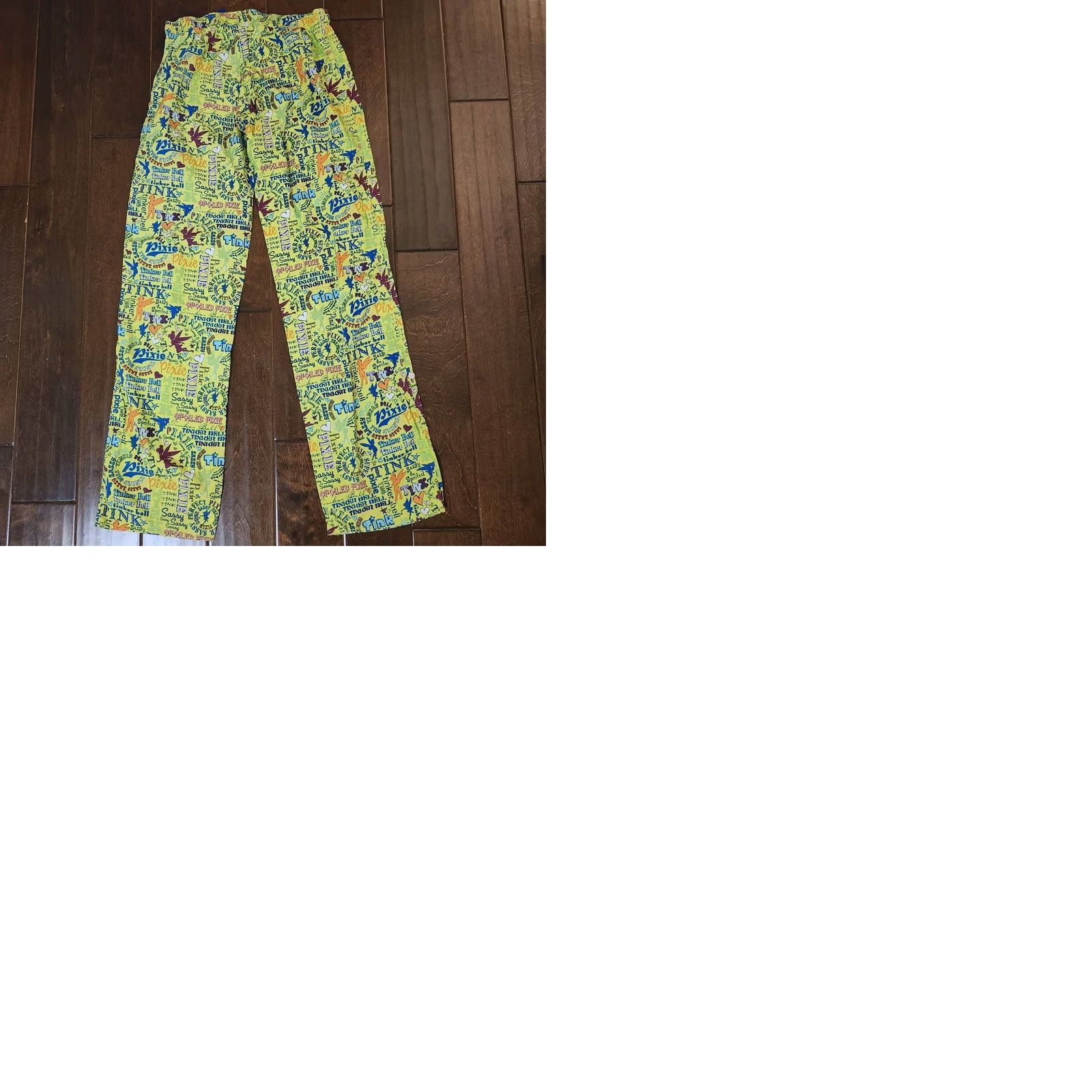 Disney VINTAGE? No — Disney World Disneyland Resort Women's XS Tinkerbell Cotton Pajama Pants Size 26" / US 2 / IT 38 - 10 Thumbnail