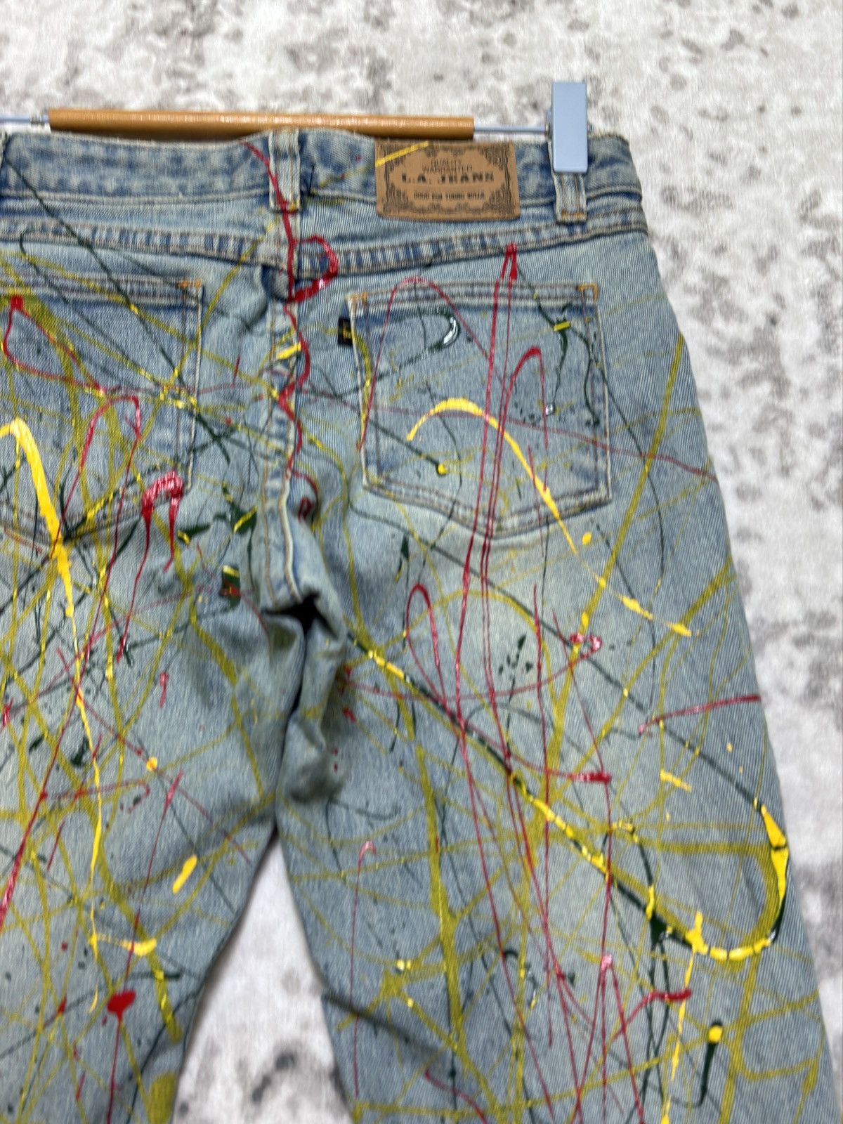 Hysteric Glamour Flare LA Jeans Paint Splash Junya Watanabe Style Bootcut Size US 26 / EU 42 - 11 Thumbnail