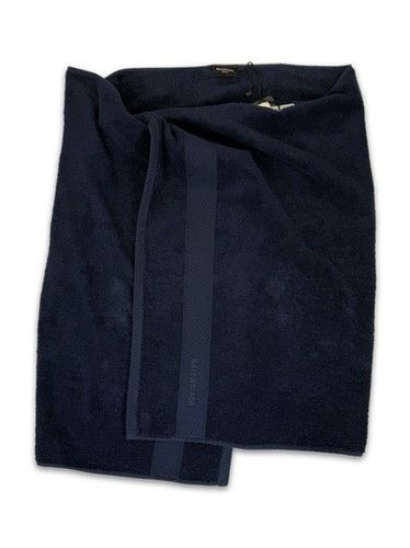 Balenciaga SS24 Balenciaga ‘Towel’ Navy Blue Embroidered Logo Skirt Size US 30 / EU 46 - 1 Thumbnail