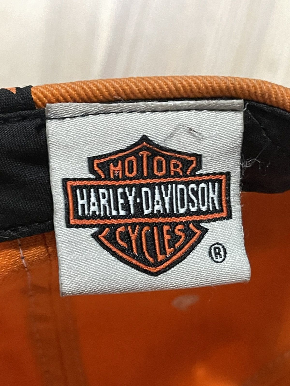 Harley Davidson × Vintage Vintage Harley Davidson “Top Of The Line” Spellout Hat Size ONE SIZE - 5 Thumbnail