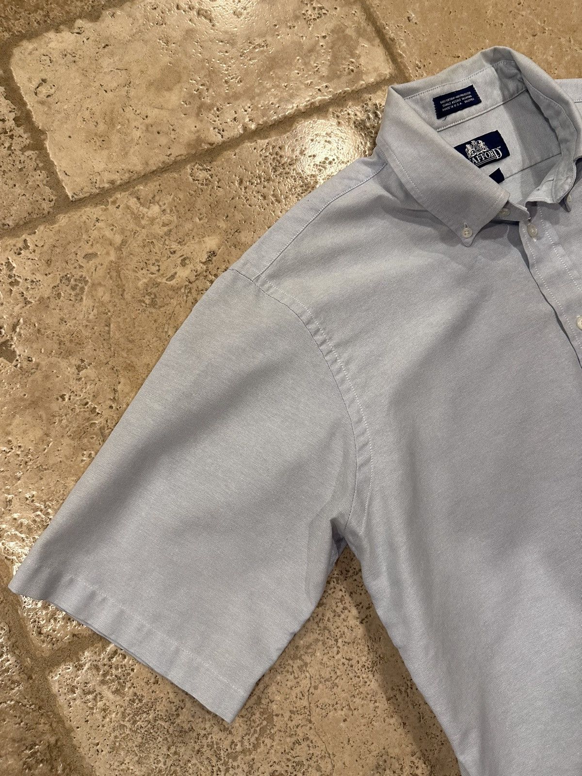 Stafford × Vintage Vintage Stafford Light Blue Button Up Shirt Size US L / EU 52-54 / 3 - 6 Thumbnail