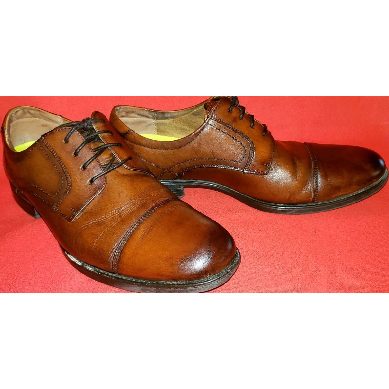 Florsheim Florsheim Comfortech Men's Oxford Shoes Size 11D Brown Cap Toe Ortholite Insoles Dress Shoes Size ONE SIZE - 5 Thumbnail