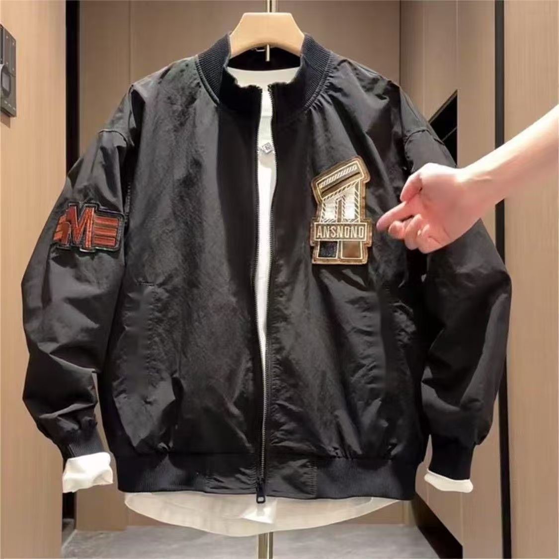 Vintage Relaxed-fit, stylish embroidered baseball jacket Size US M / EU 48-50 / 2 - 1 Thumbnail