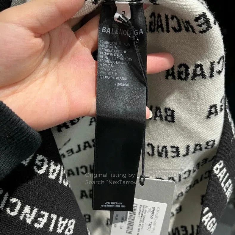 Balenciaga Balenciaga Black Logo Wool Cardigan. Size US S / EU 44-46 / 1 - 4 Thumbnail