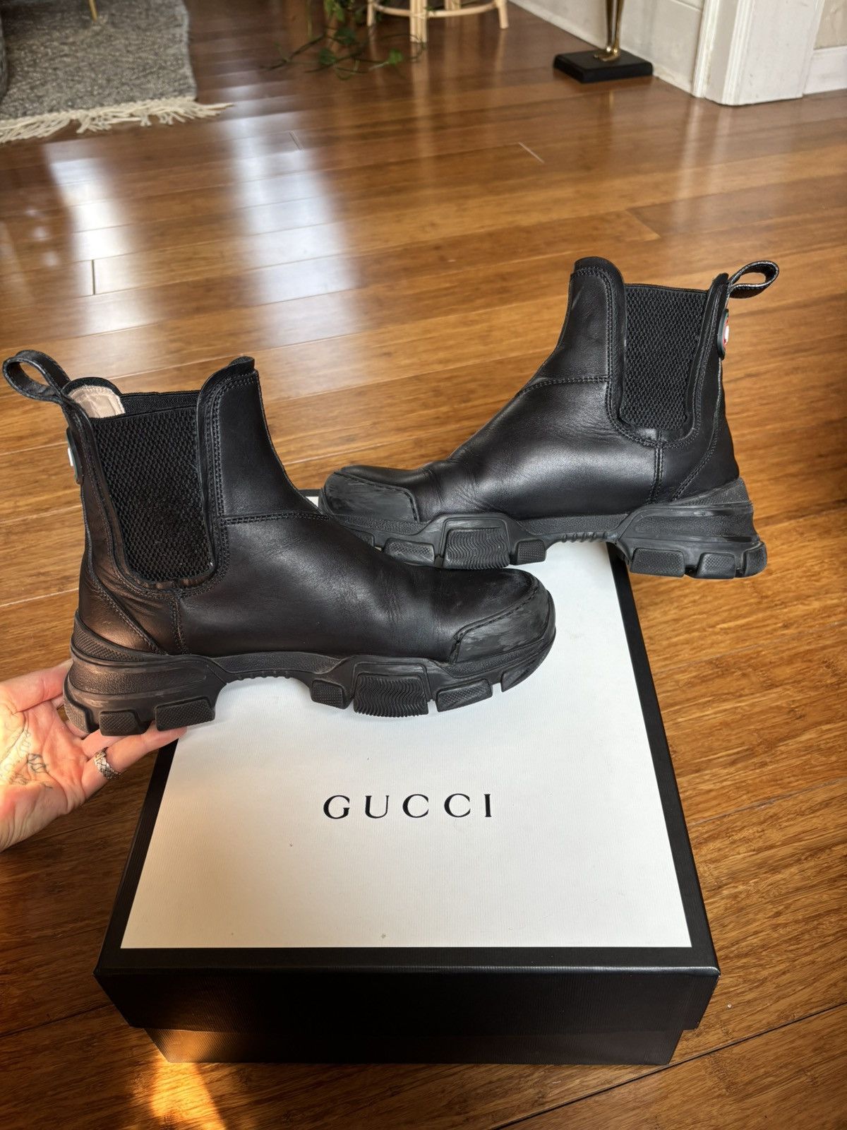 Gucci Gucci Leon Chelsea Boot Sz 38.5 Size US 8.5 / IT 38.5 - 3 Thumbnail