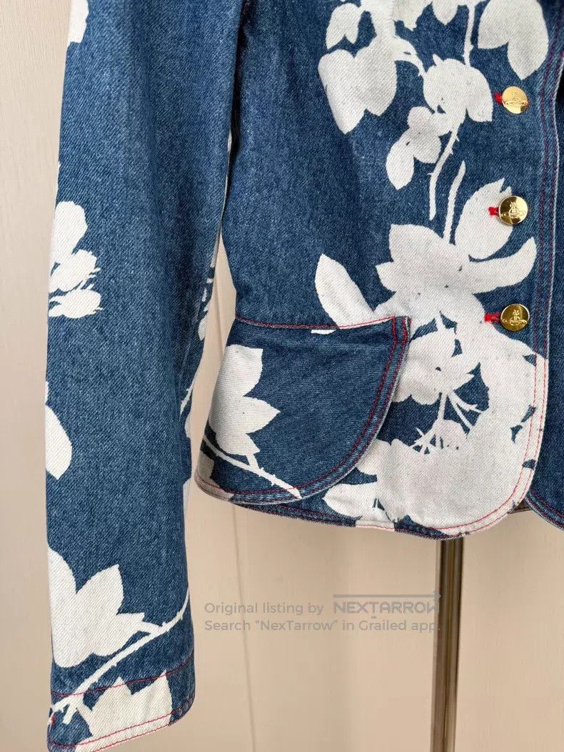Vivienne Westwood Vivienne Westwood Denim floral jacket and skirt set Size M / US 6-8 / IT 42-44 - 5 Thumbnail