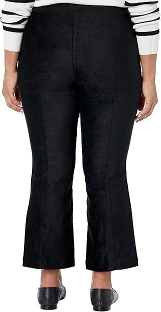 NYDJ NYDJ Ankle Slim Bootcut Faux Suede Pants Black ( 16W ) Size 38" / US 16 / IT 52 - 3 Thumbnail