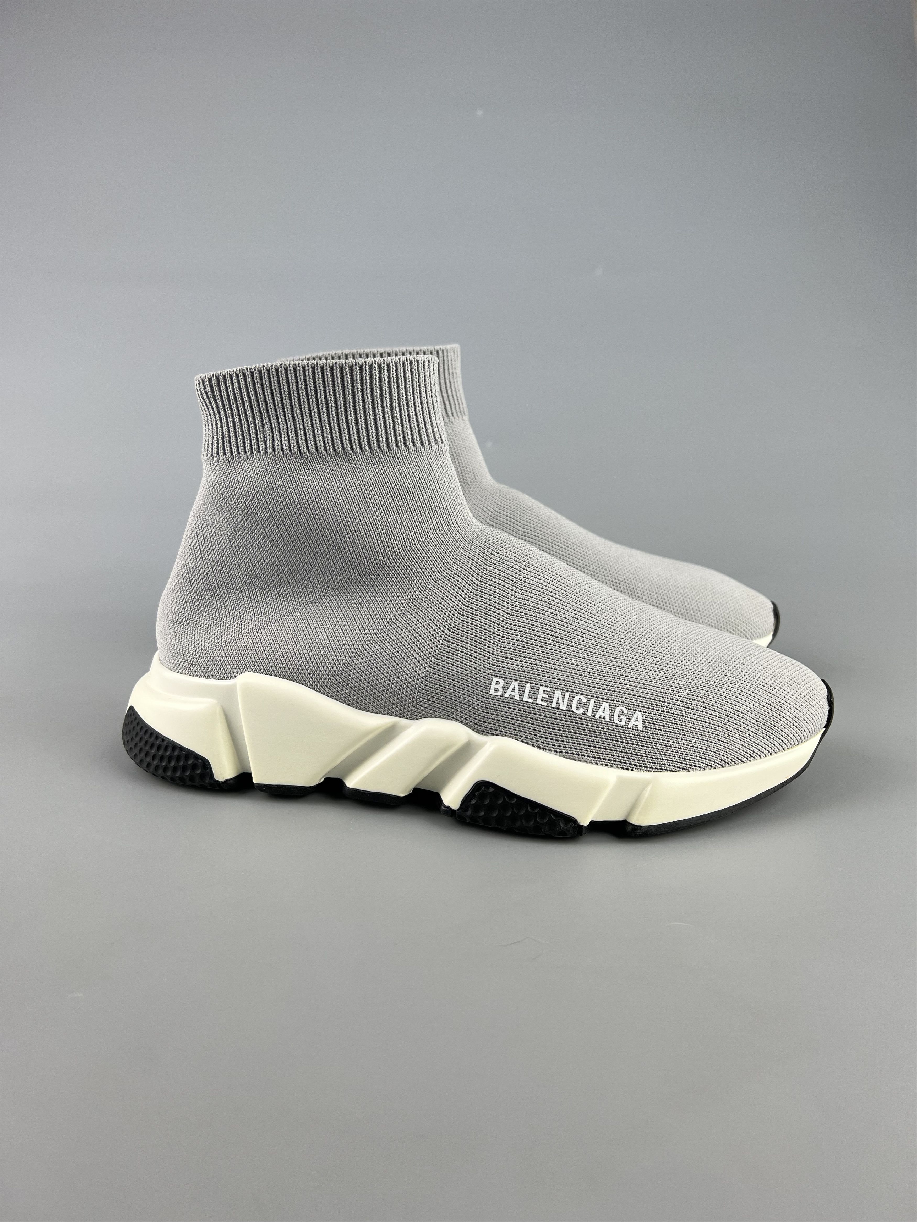 Knit Trainers Balenciaga Speed Trainer Grey Logo Balenciaga Speed