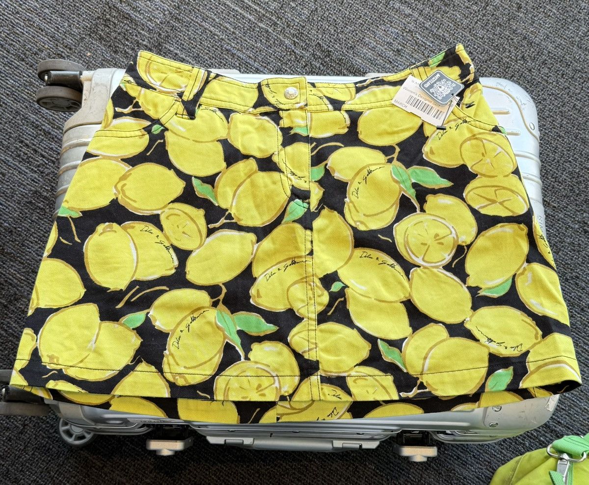 Dolce & Gabbana Dolce & Gabbana Miniskirt Lemon Beach Edition Size 25" / US 0 / IT 36 - 1 Thumbnail