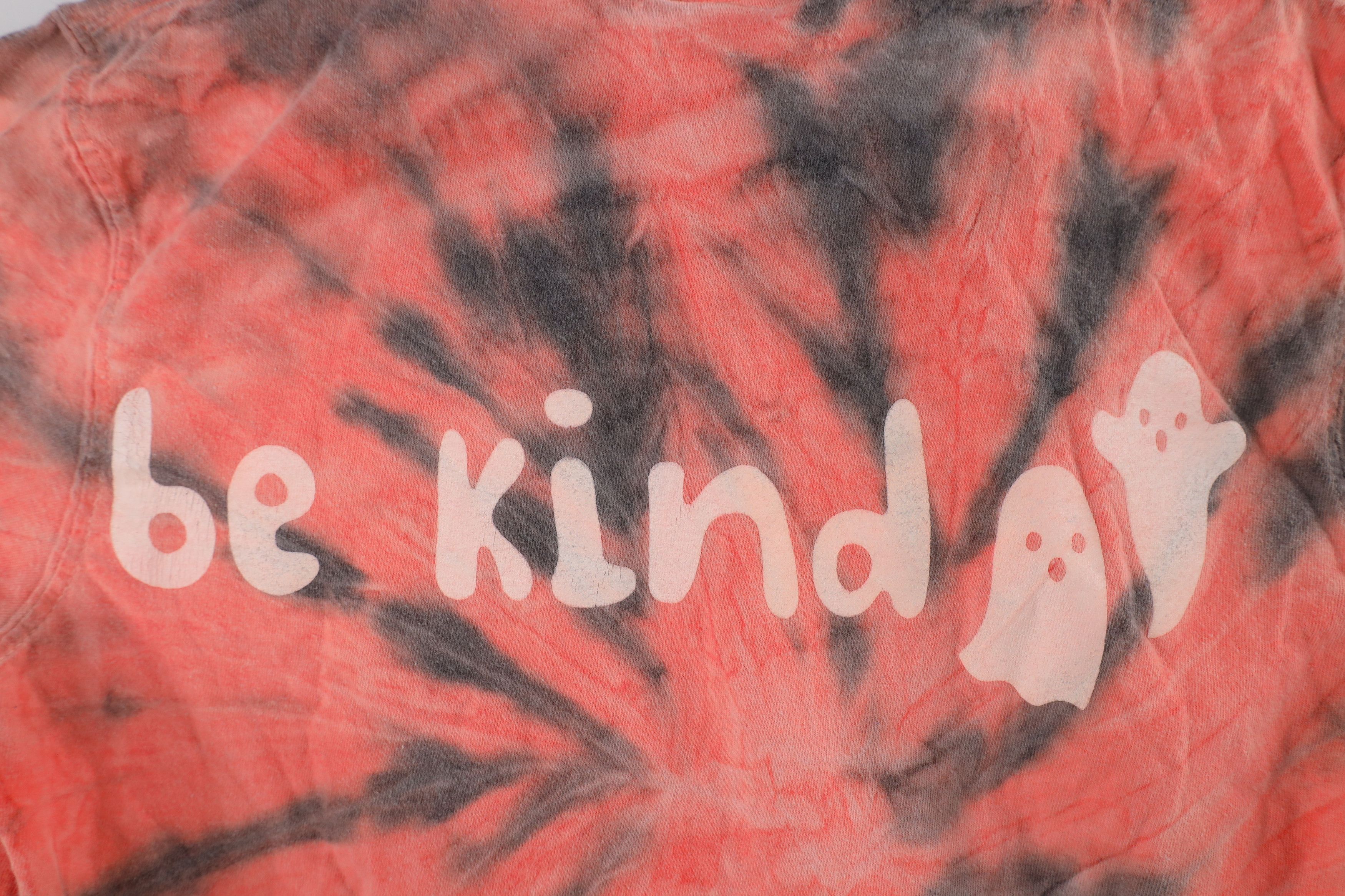 Vintage Vintage 90s Dye Halloween Pumpkin Ghost Be Kind T-Shirt USA Size M / US 6-8 / IT 42-44 - 9 Thumbnail