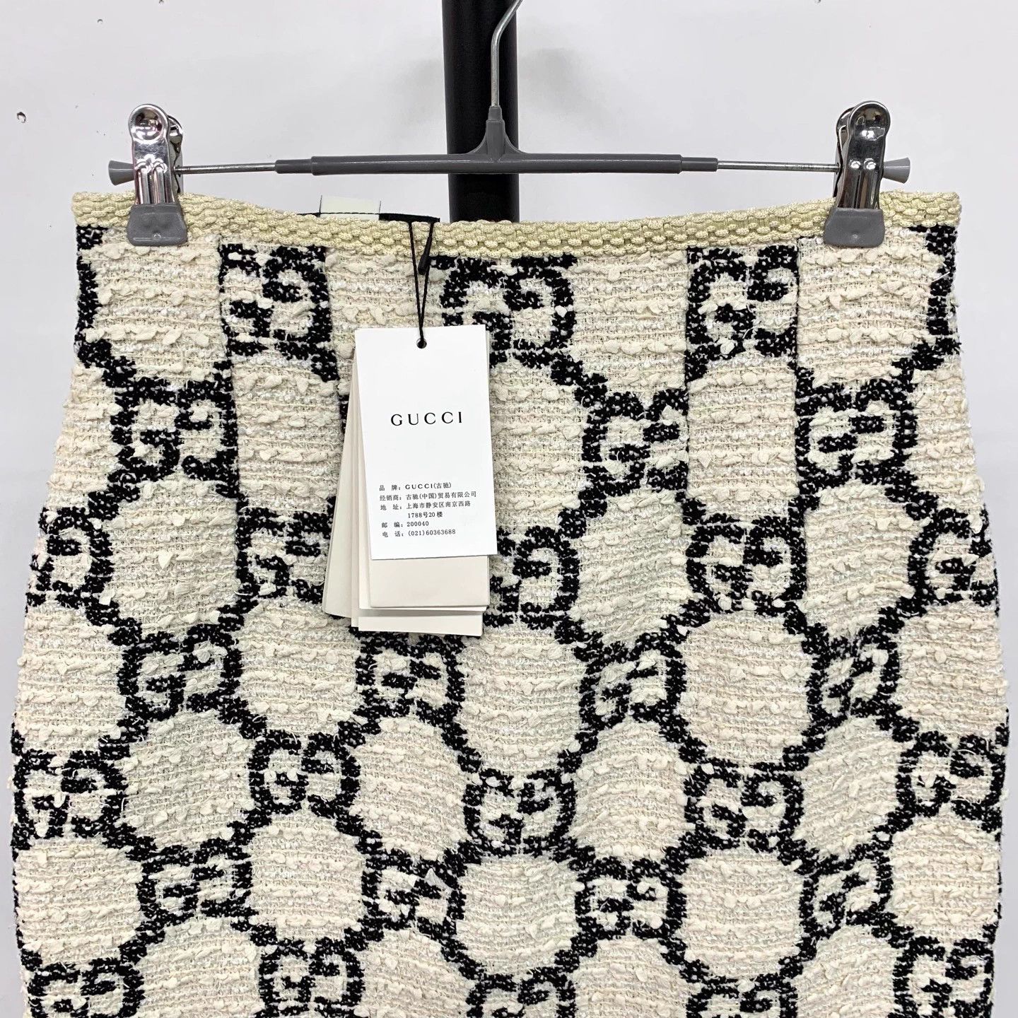 Gucci GUCCI GG Monogram Tweed Mini Skirt - Size 38 Size 27" / US 4 / IT 40 - 3 Thumbnail