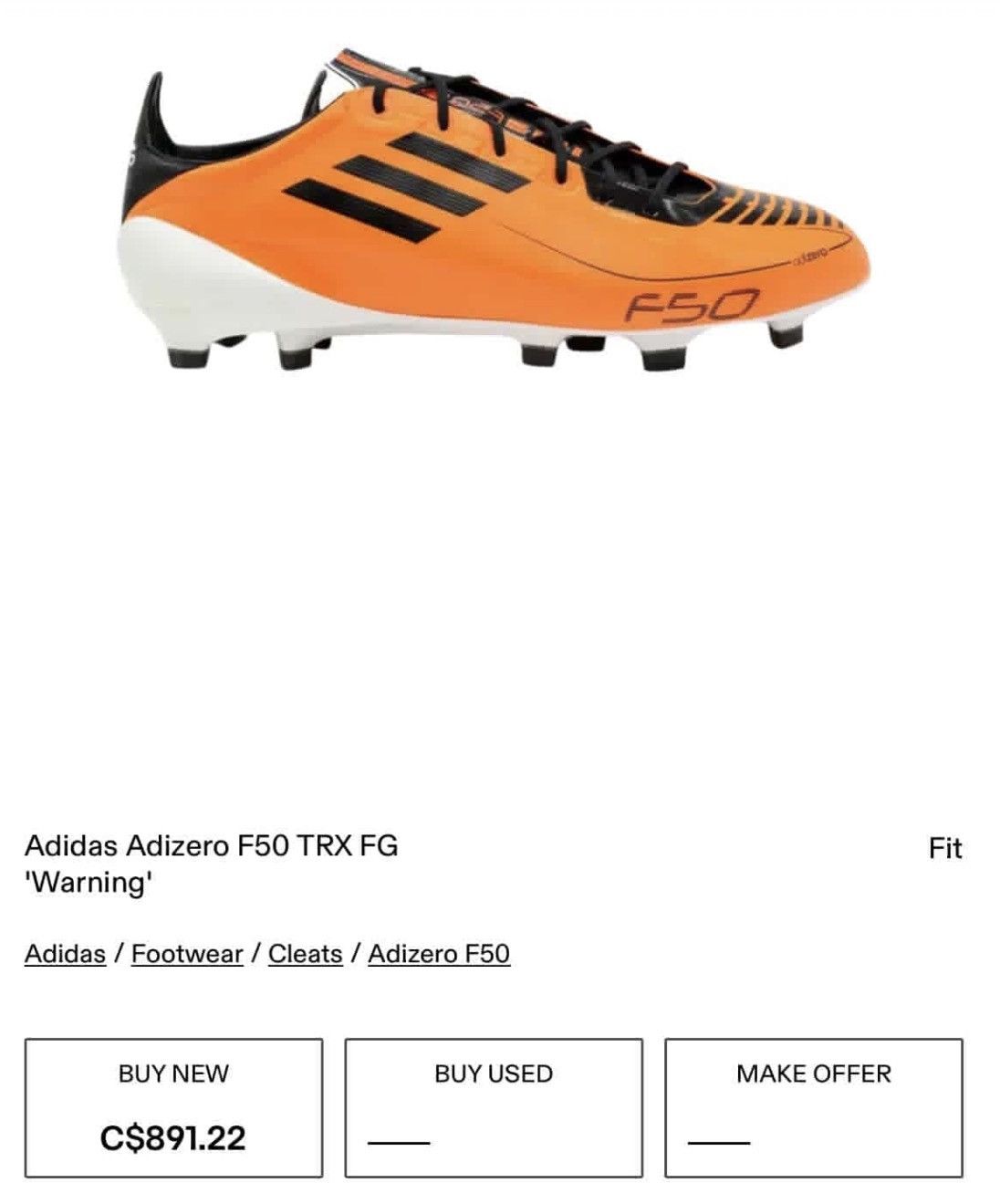 Adidas Adidas F50 Adizero TRX FG Messi Chameleon Orange UK 11 Size US 11 / EU 44 - 12 Thumbnail
