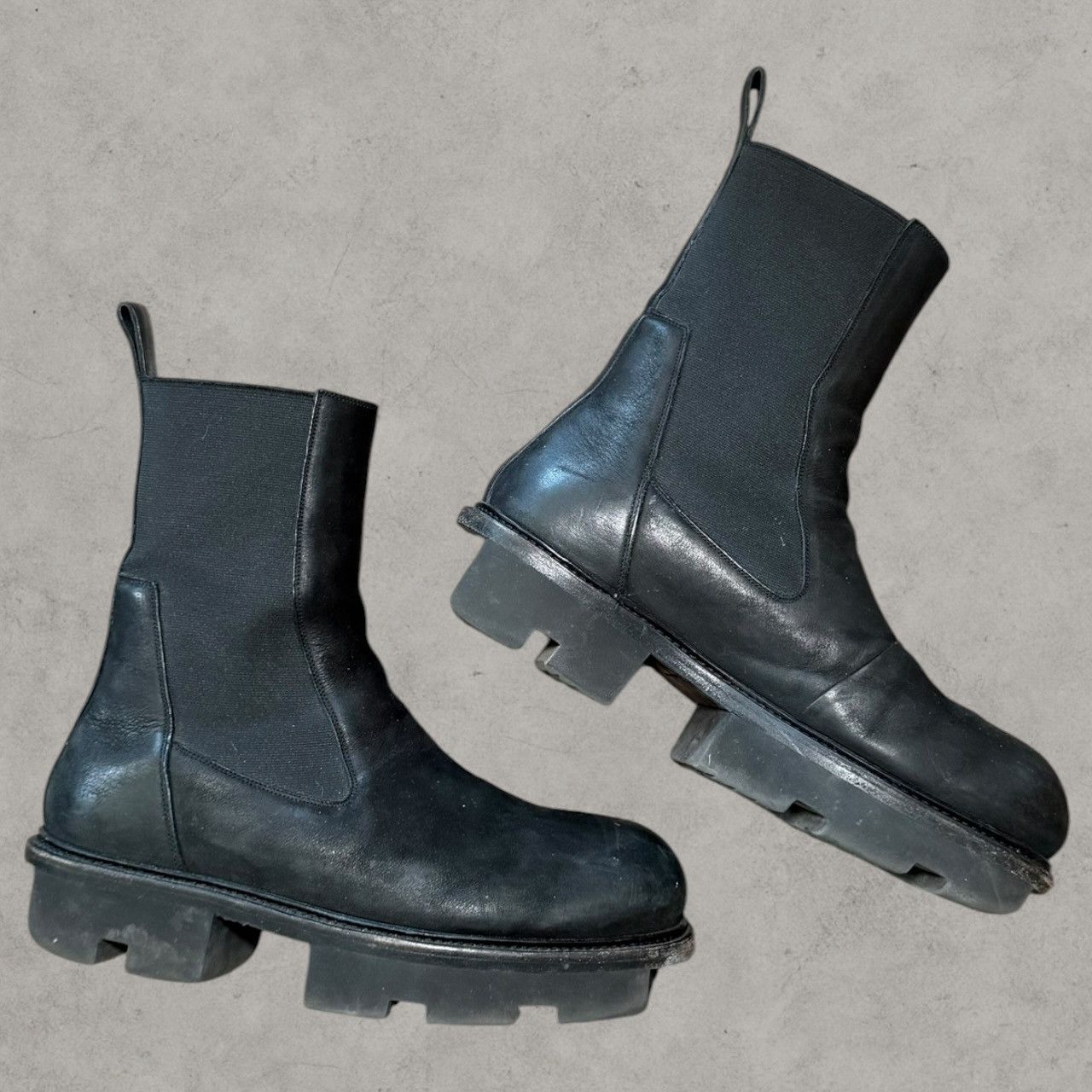 Rick Owens Rick Owens FW13 'PLINTH' megatooth boots | Grailed