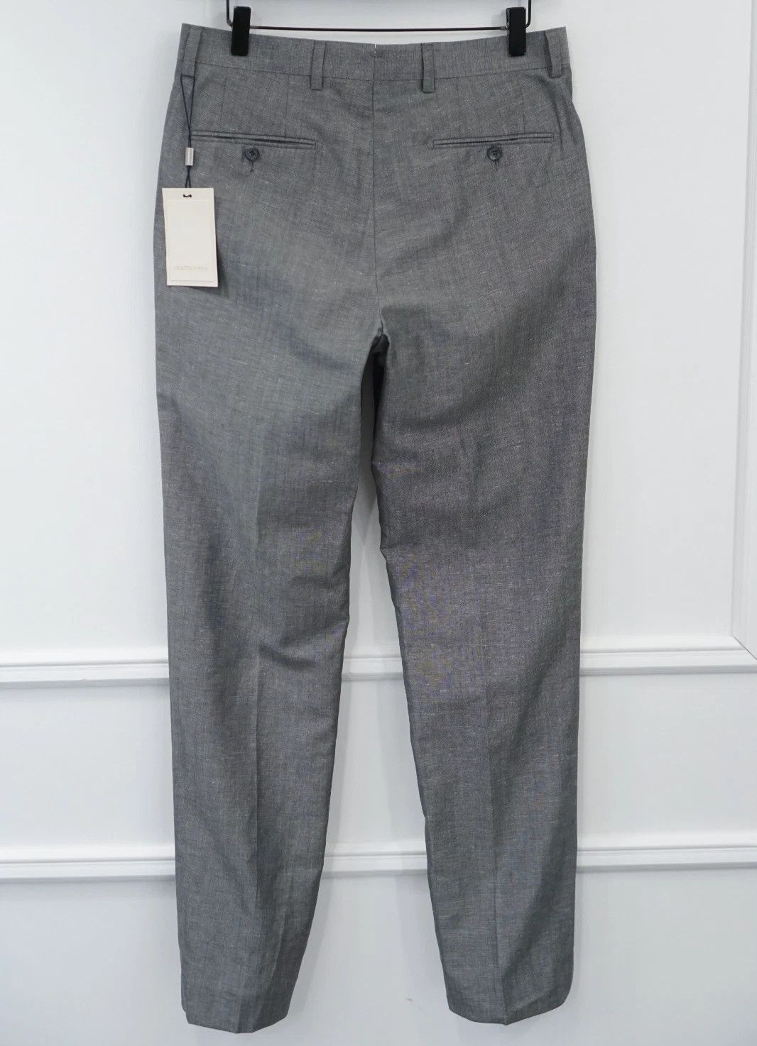 Suitsupply Men Suitsupply Pants Grey Washington Wool & Linen UK/US36 Size 36R - 2 Thumbnail