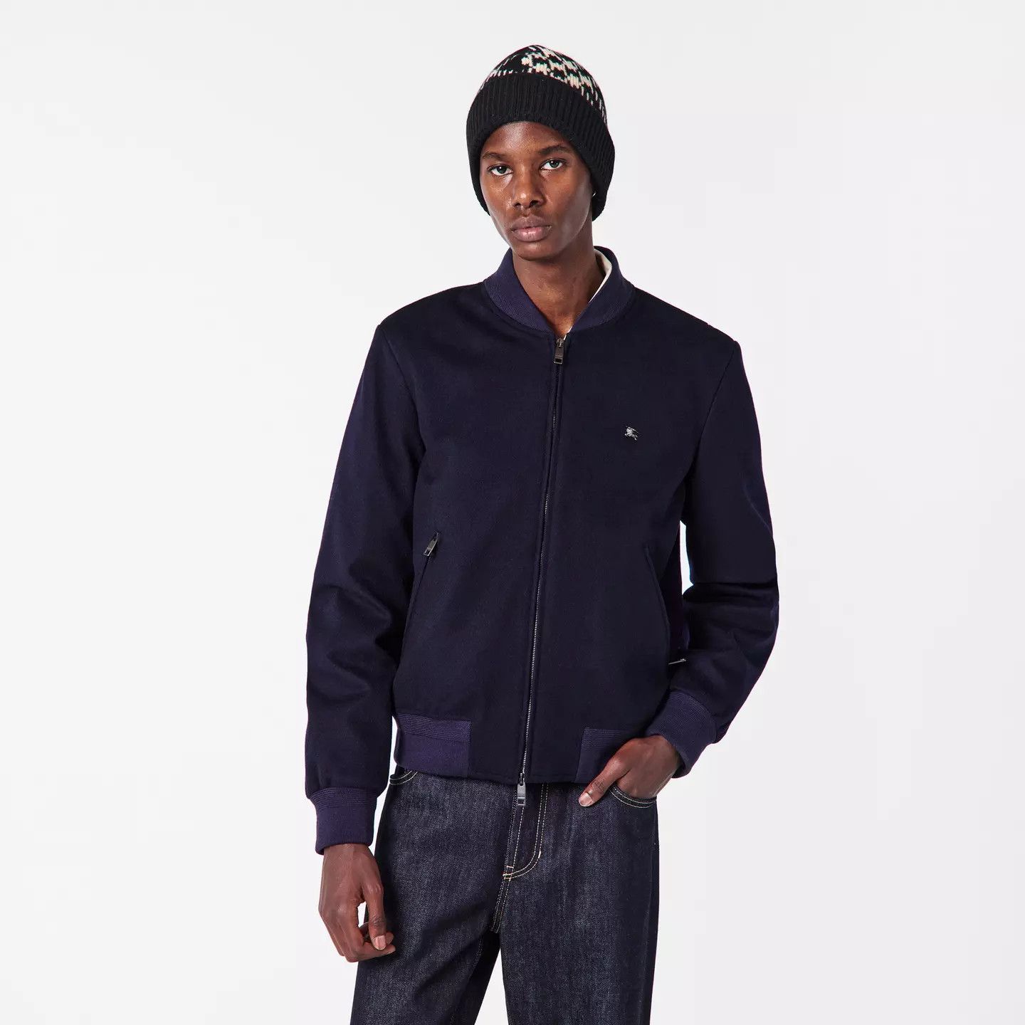 Burberry o1g2r1mq0426 Structured Bomber Jacket in Navy Size US XL / EU 56 / 4 - 3 Thumbnail