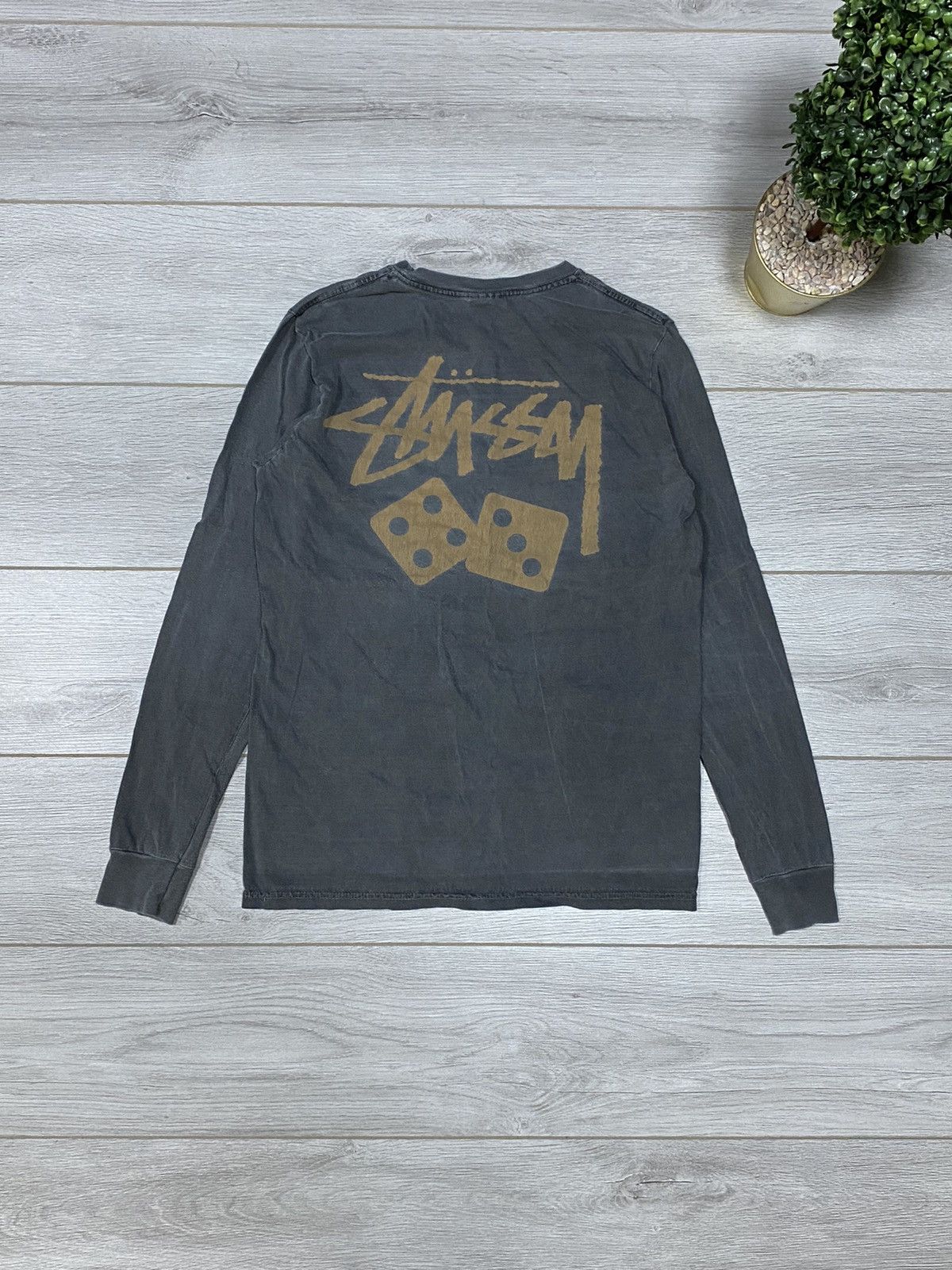 Stussy Stussy Dice 🎲 faded vintage long sleeve big logo Size US S / EU 44-46 / 1 - 1 Thumbnail