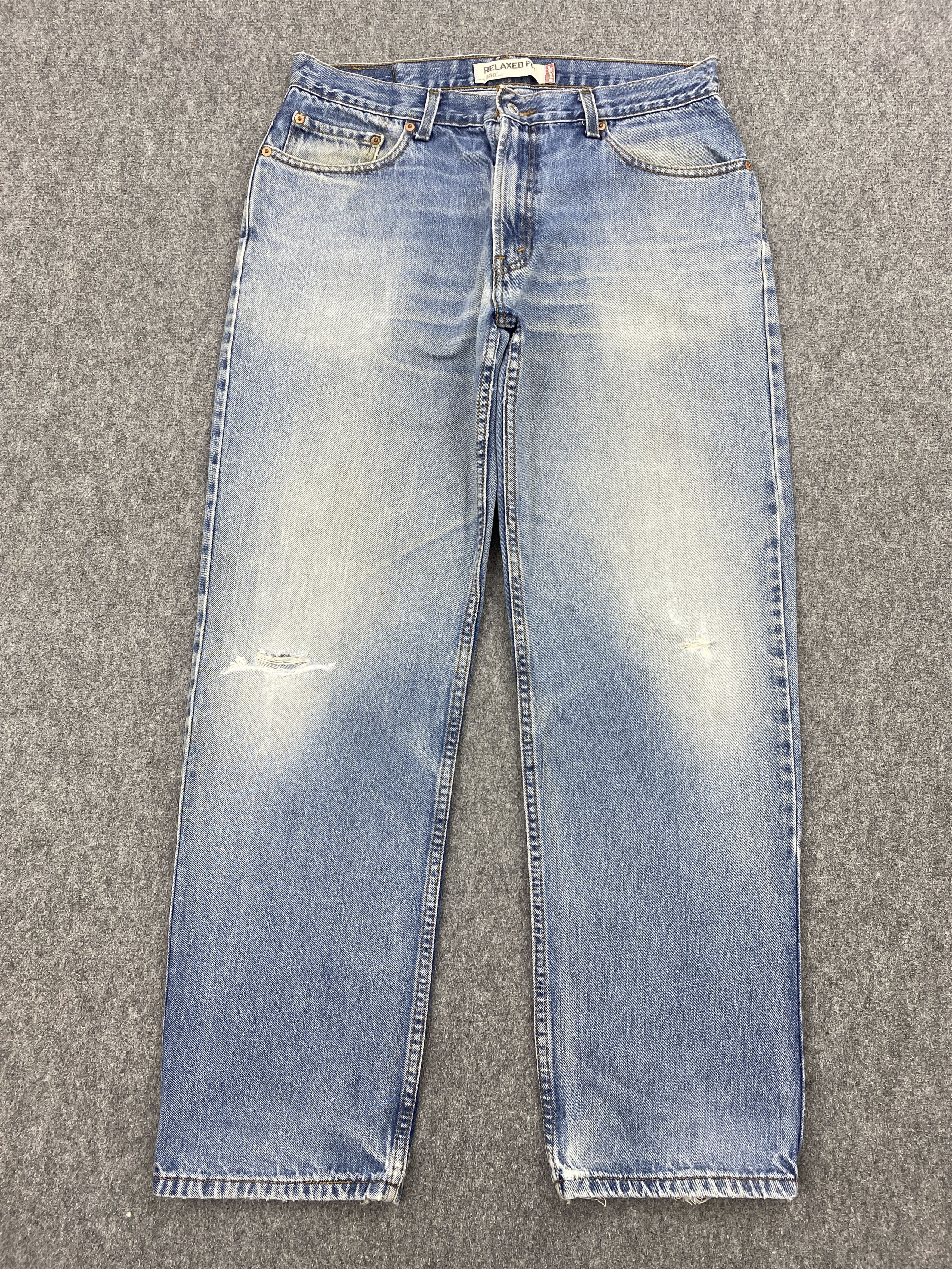 Levi's × Vintage Faded Blue Vintage Levis 550 Distressed Jeans Size US 34 / EU 50 - 1 Thumbnail