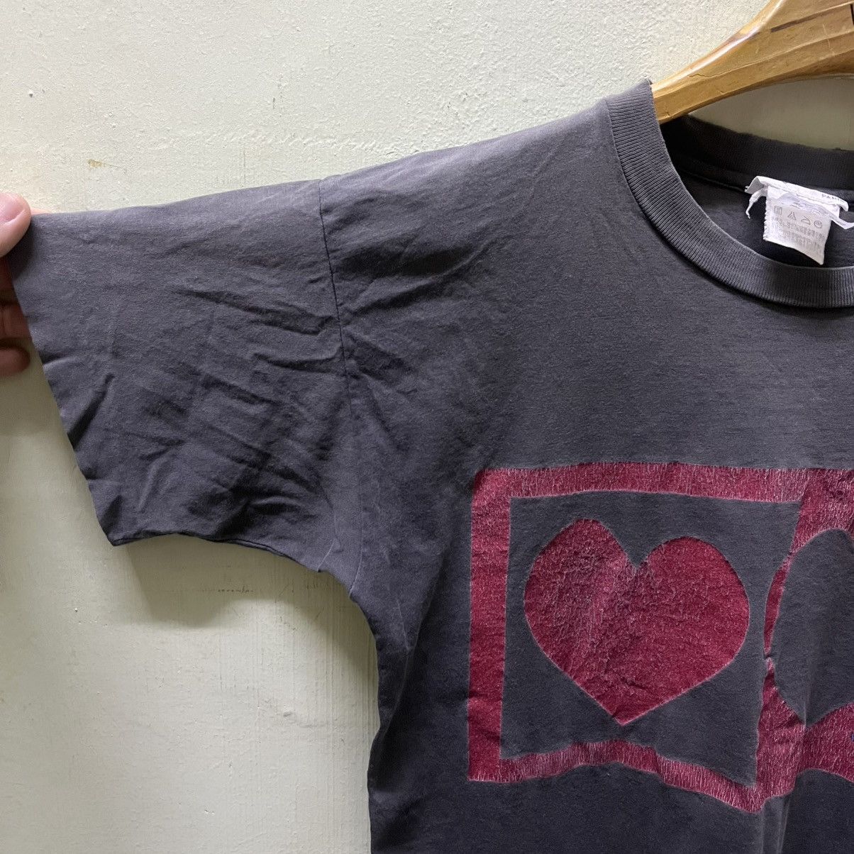 agnes b. Rare Distressed Vintage80s/90s Agnes B. Love Graphic Tees Size US XS / EU 42 / 0 - 3 Thumbnail