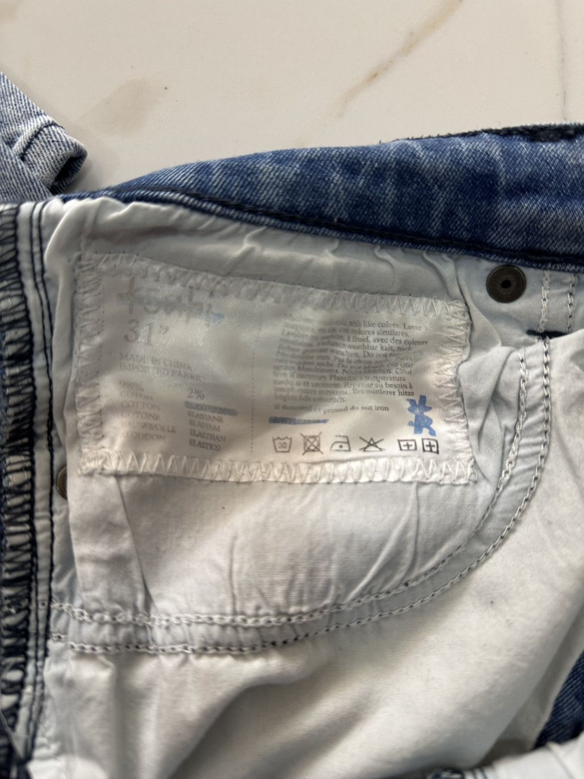 Ksubi Ksubi Chitch Old Timez Light Blue Denim Size 31 Size US 31 - 7 Thumbnail