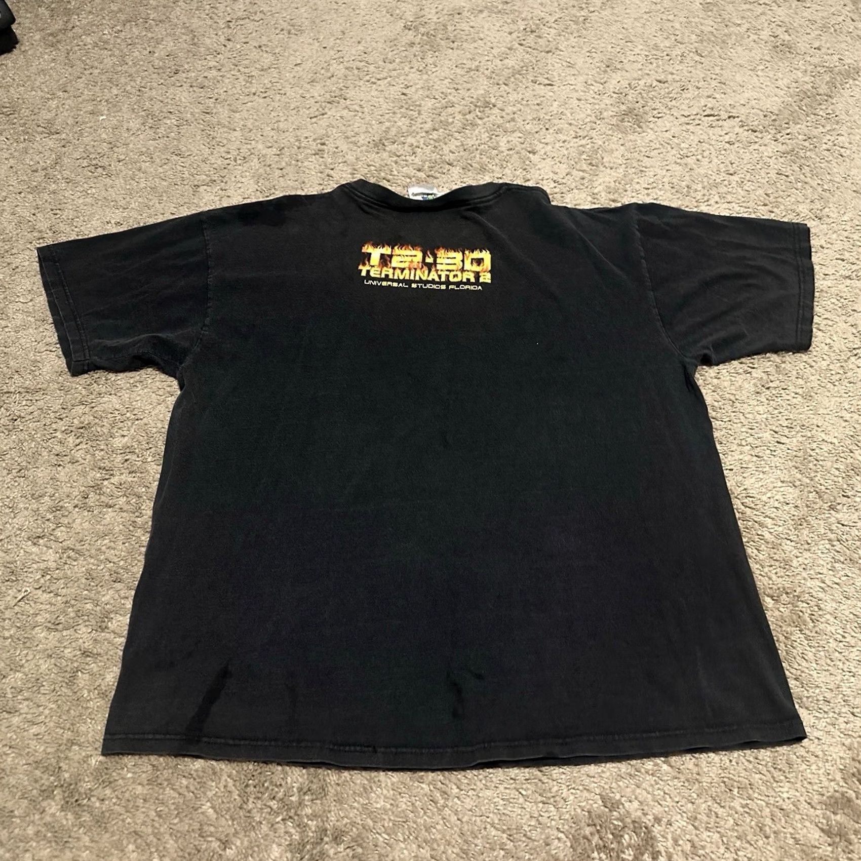 Vintage VINTAGE Universal Studios Florida Terminator 2-3D Shirt Mens XL Black 90s Promo Size US XL / EU 56 / 4 - 5 Thumbnail