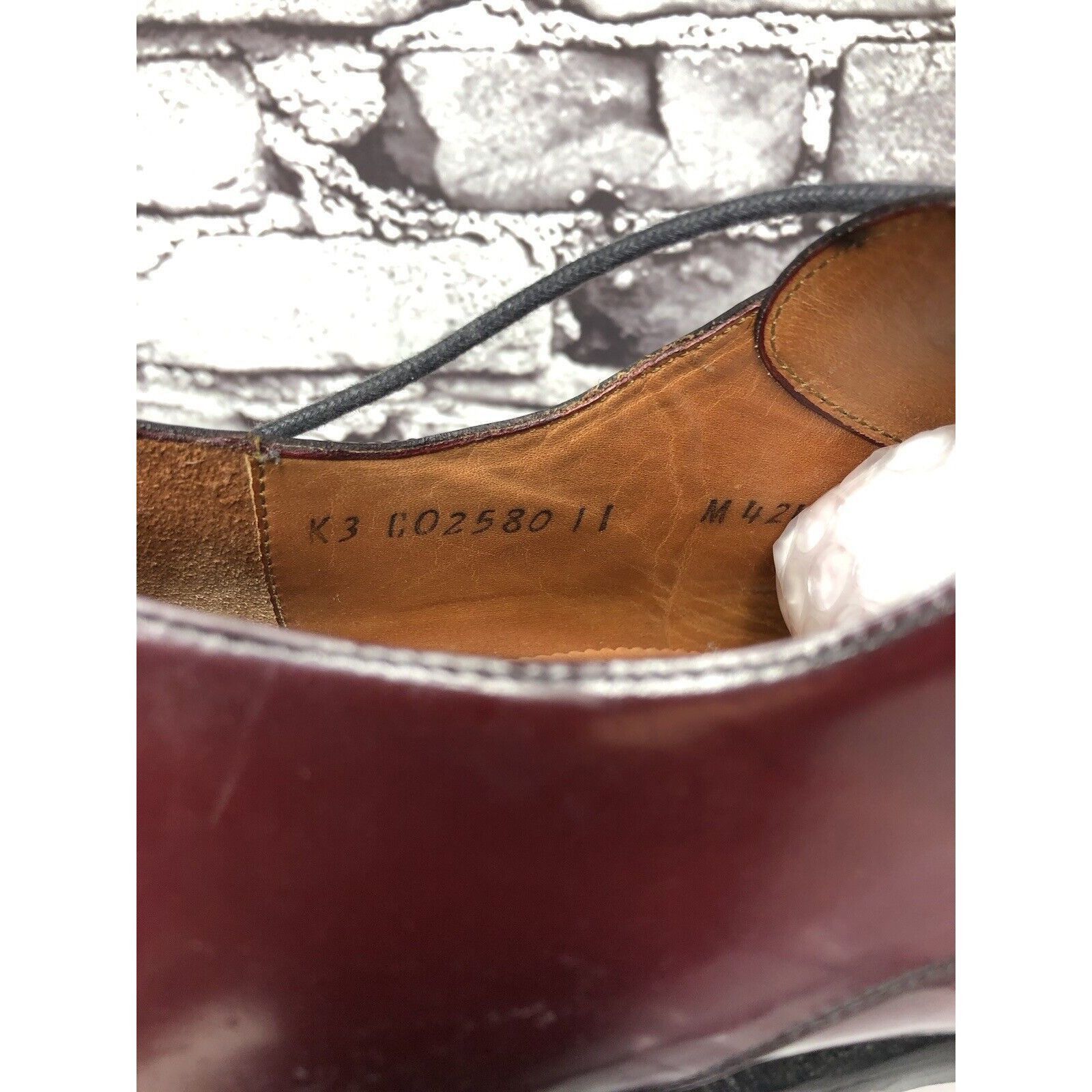 Cole Haan Cole Haan Burgundy Leather Square Toe Oxfords Dress Shoes Me Size US 11 / EU 44 - 5 Thumbnail