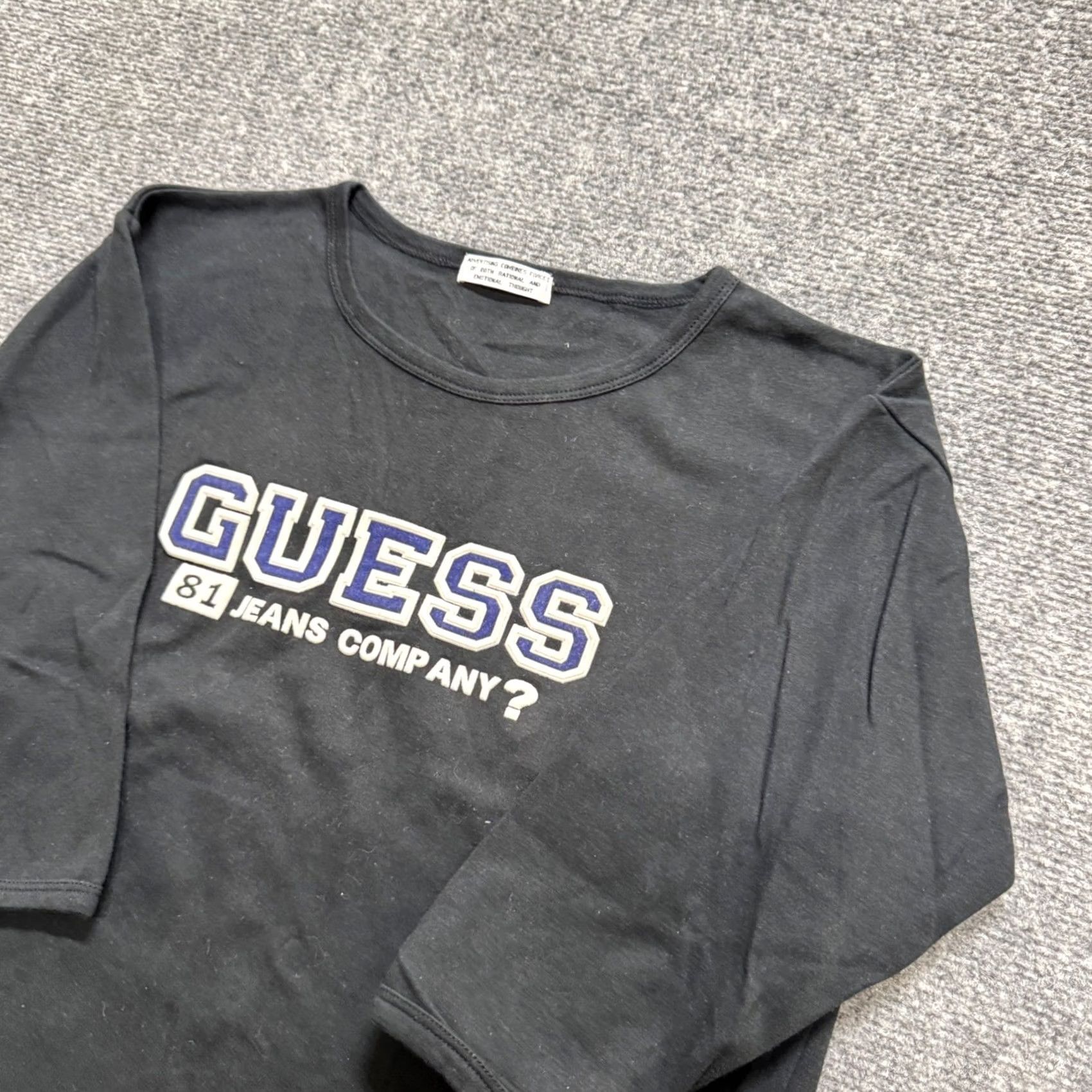 Guess VTG Guess Jeans Company Long-sleeve Shirt Women's M Black Embroidered Y2K Mens/ Womens Size M / US 6-8 / IT 42-44 - 2 Thumbnail