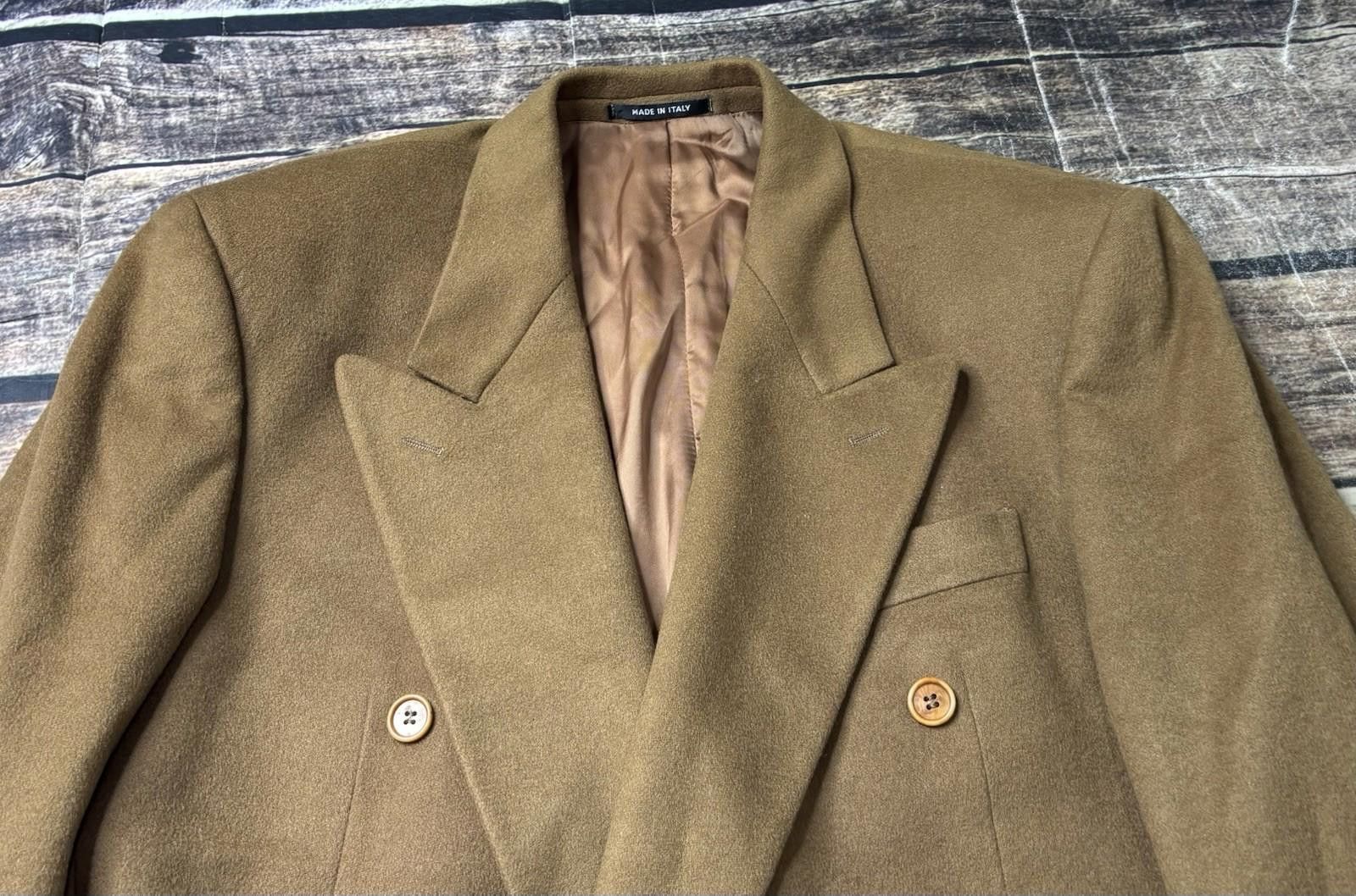 Paolo Vista Blazer Jacket Sports Coat Men 44 100% Cashmere