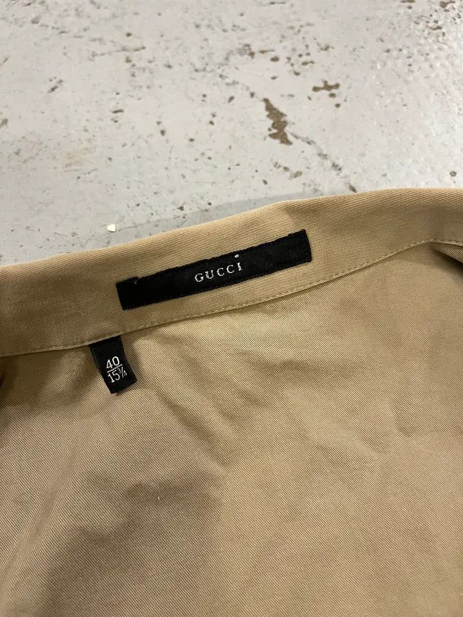 Gucci SS1999 Gucci Beige Cargo Shirt by Tom Ford Size US M / EU 48-50 / 2 - 10 Thumbnail