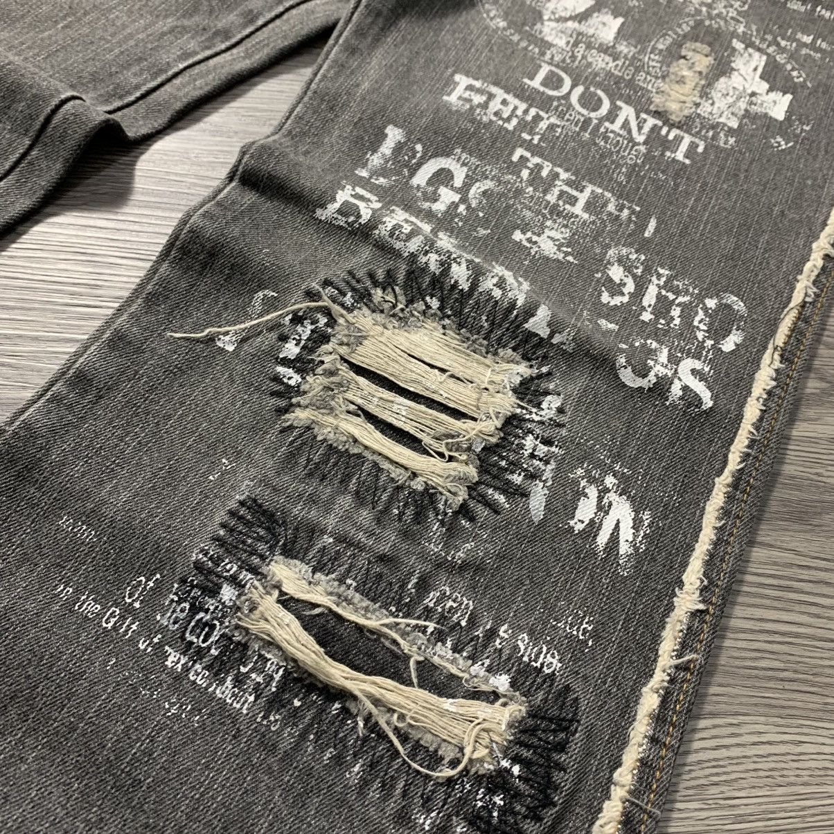 Other BERNINGS-SHO DISTRESSED FLARE JEANS Size 30" / US 8 / IT 44 - 4 Thumbnail
