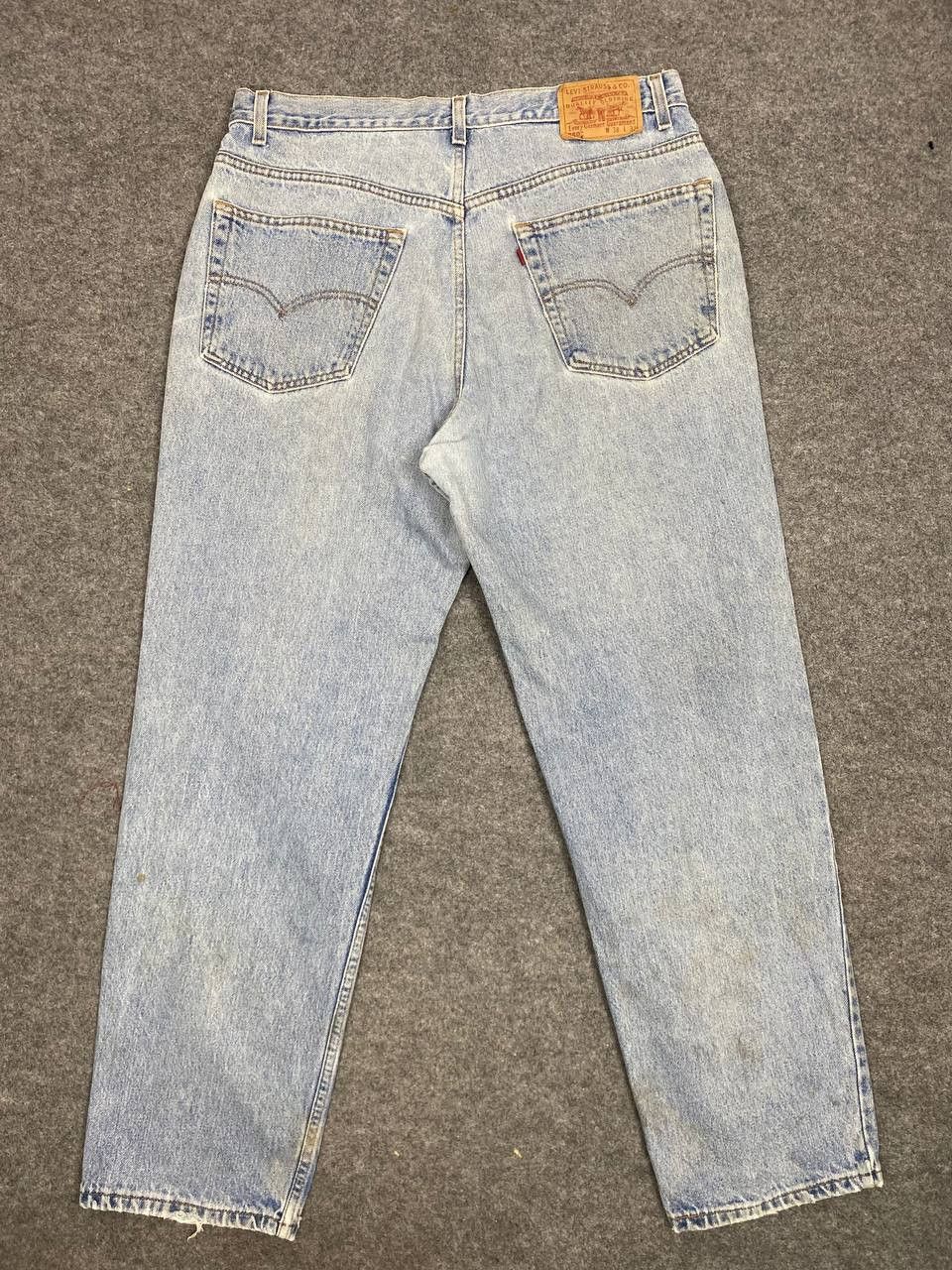 Levi's vintage levis 550 lightwash denim nice design Size US 37 - 1 Thumbnail