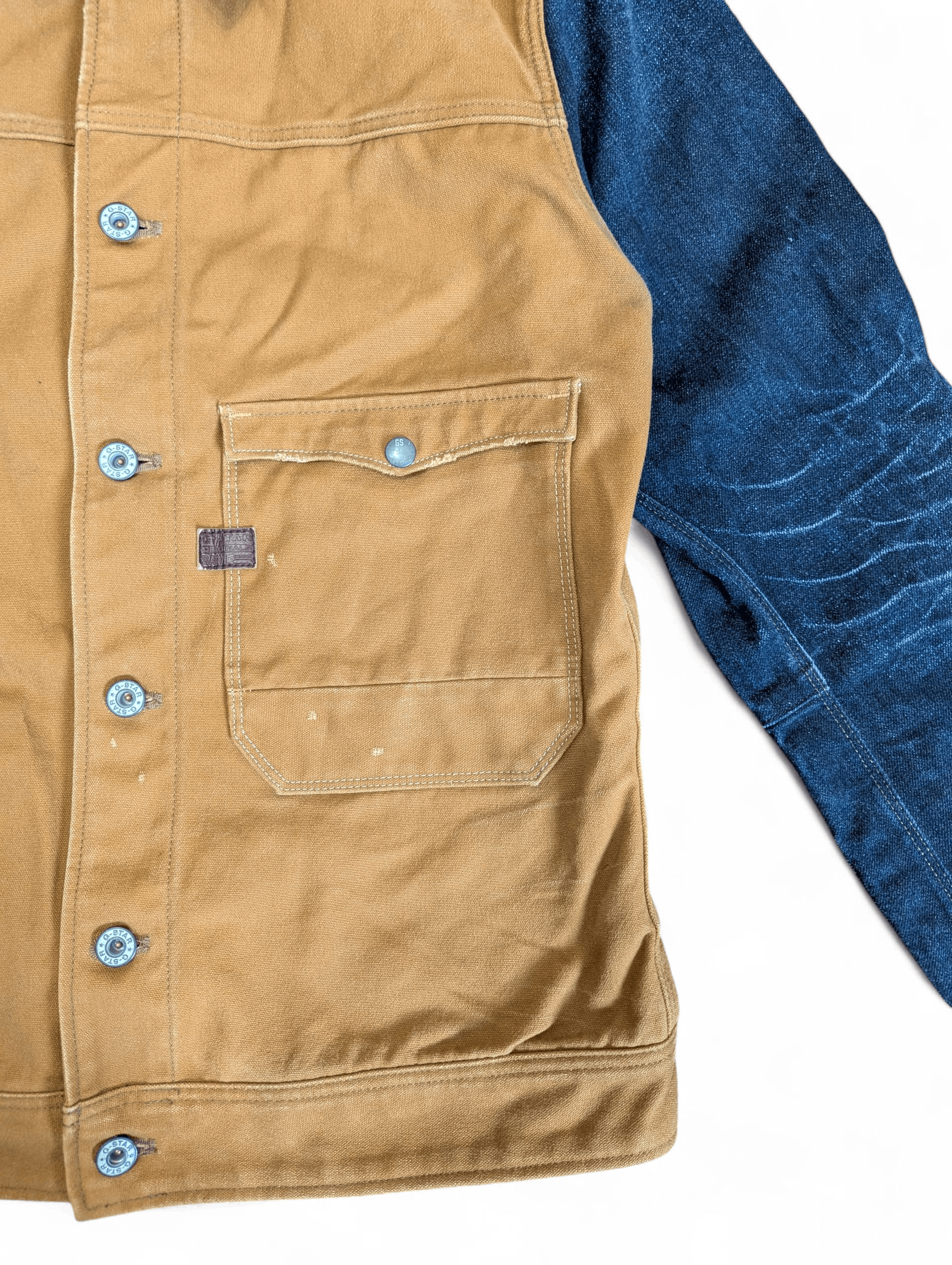 G-Star G-STAR Hunter Mix Slim Jkt Workwear Canvas Denim Jacket Size US L / EU 52-54 / 3 - 4 Thumbnail