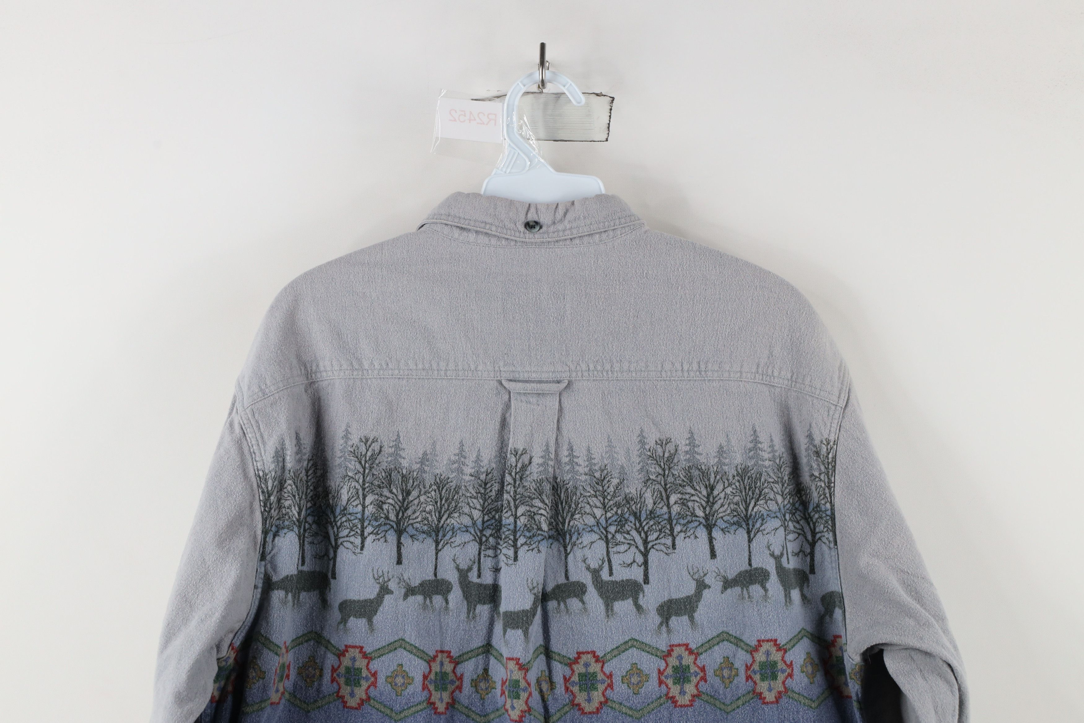 Cabelas × Vintage Vintage 90s Cabelas Over Print Chamois Cloth Button Shirt Size US M / EU 48-50 / 2 - 12 Thumbnail