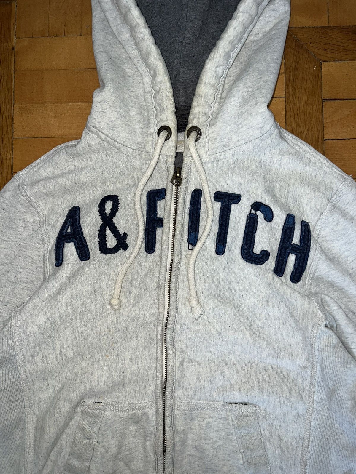 Abercrombie & Fitch × If Six Was Nine × Le Grande Bleu (L.G.B.) Distressed Abercrombie&Fitch Avant Garde zip Hoodie Size US S / EU 44-46 / 1 - 5 Thumbnail