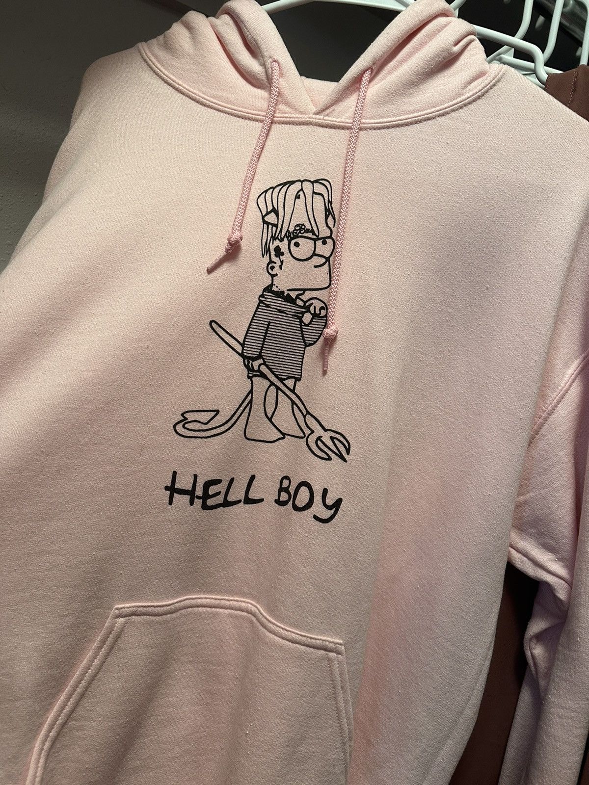 Superrradical Lil Peep x Superrradical Pink Hellboy Hoodie Grailed