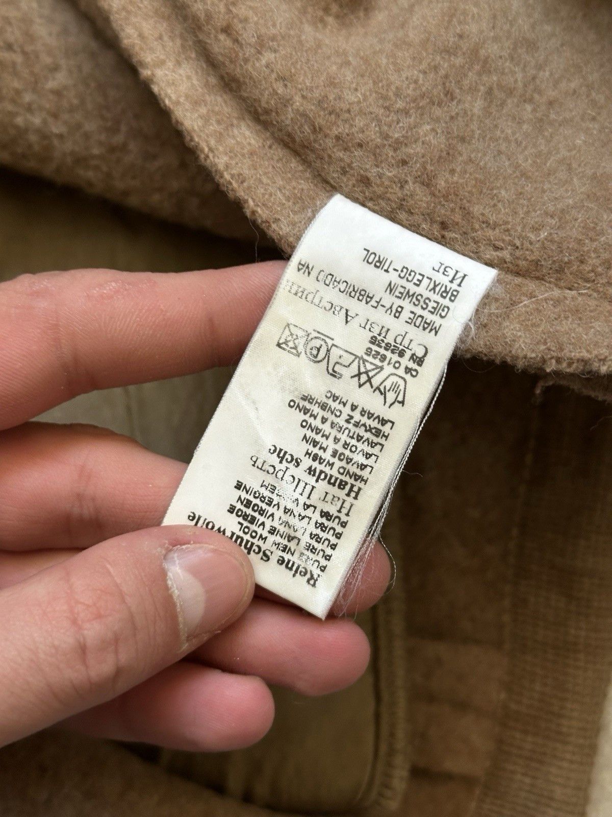 GIESSWEIN Vintage Giesswein Austria Coat Jacket Womens Beige Lana Wool Size S / US 4 / IT 40 - 8 Thumbnail