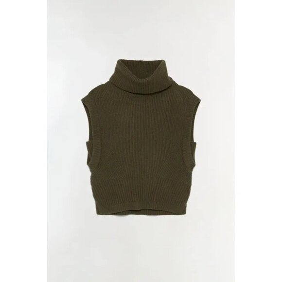 Simkhai NWT $325 Simkhai Maple Cashmere Wool Ribbed Turtleneck Allig Size XS / US 0-2 / IT 36-38 - 16 Thumbnail