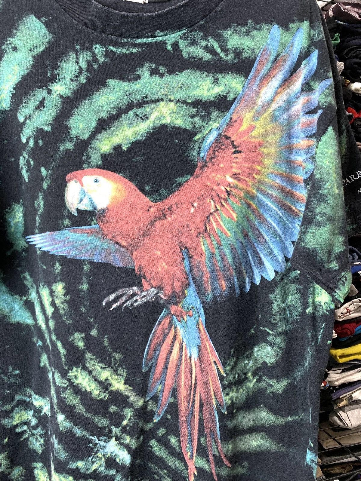 Vintage 💥Rare! 1990’s Vintage Birds Of Tropics T Shirt Art Animals Size US XL / EU 56 / 4 - 3 Thumbnail